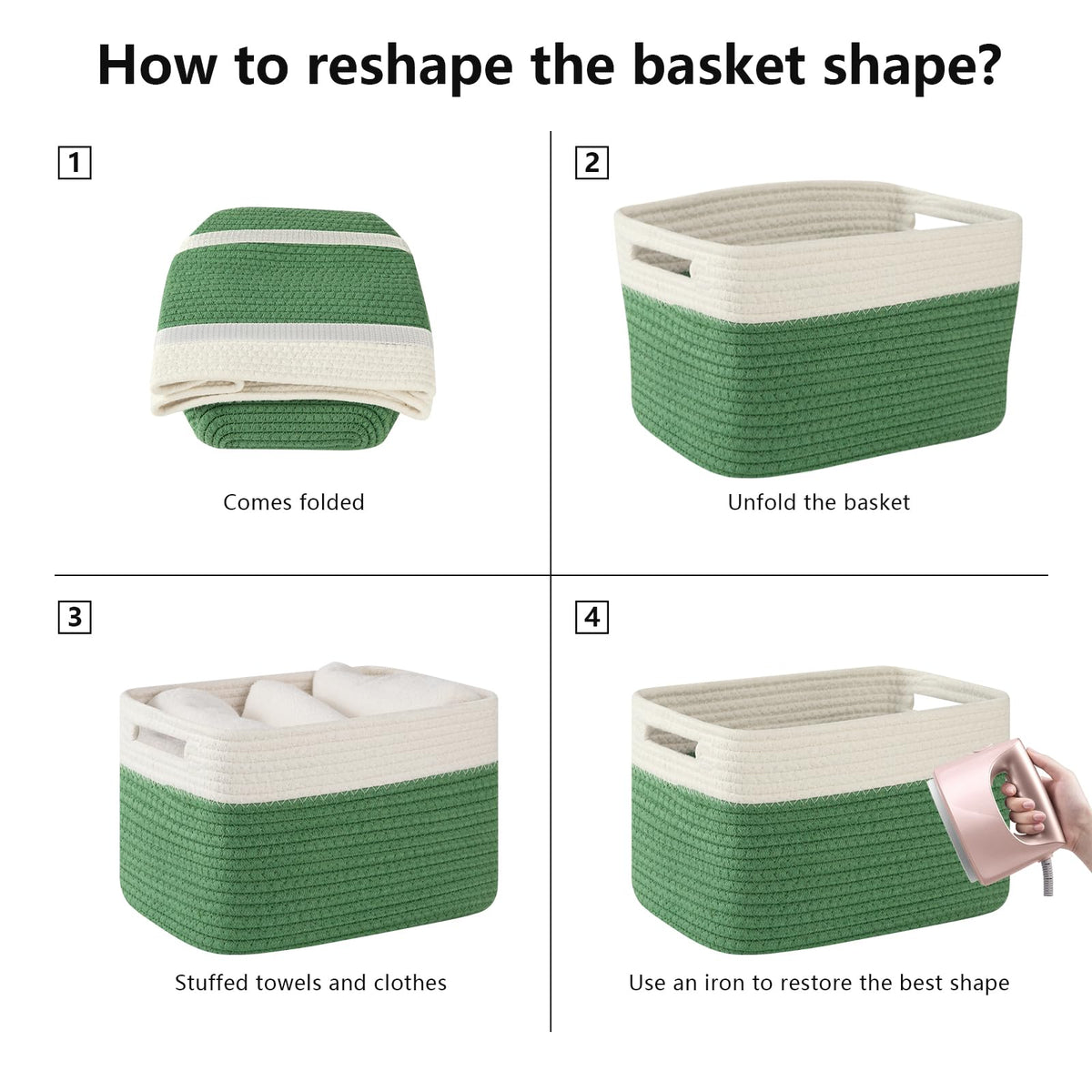 4 Pack Storage Basket (4 Count)