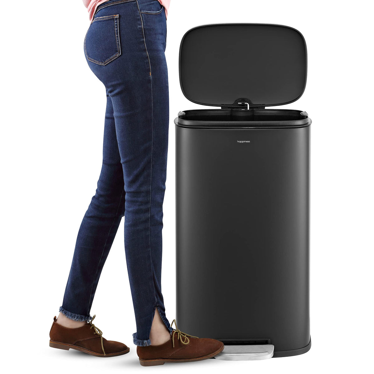 Curtis 8 Gal Step Trash Can Soft Close 25"