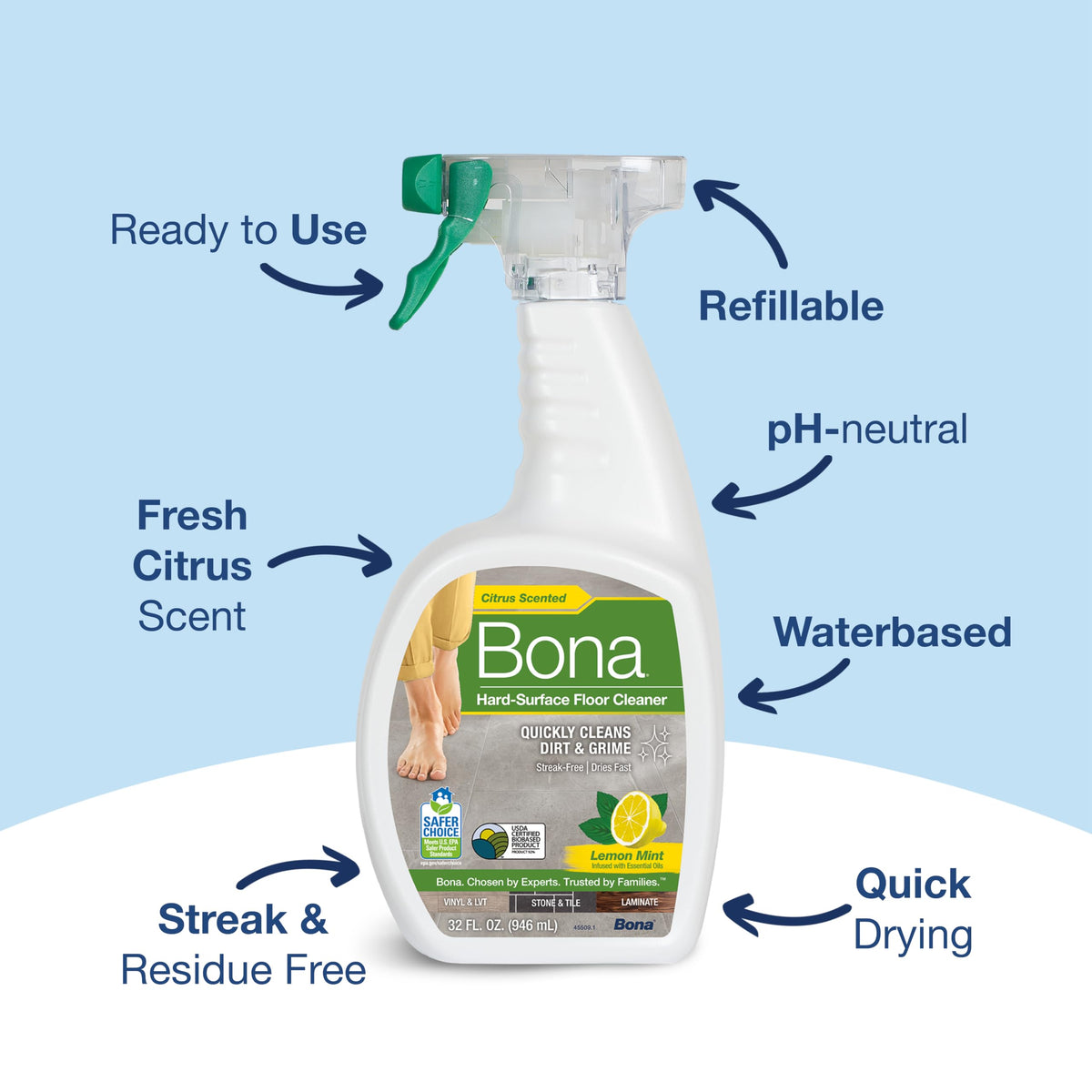 Multi Surface Floor Cleaner Spray (32 Fl Oz)