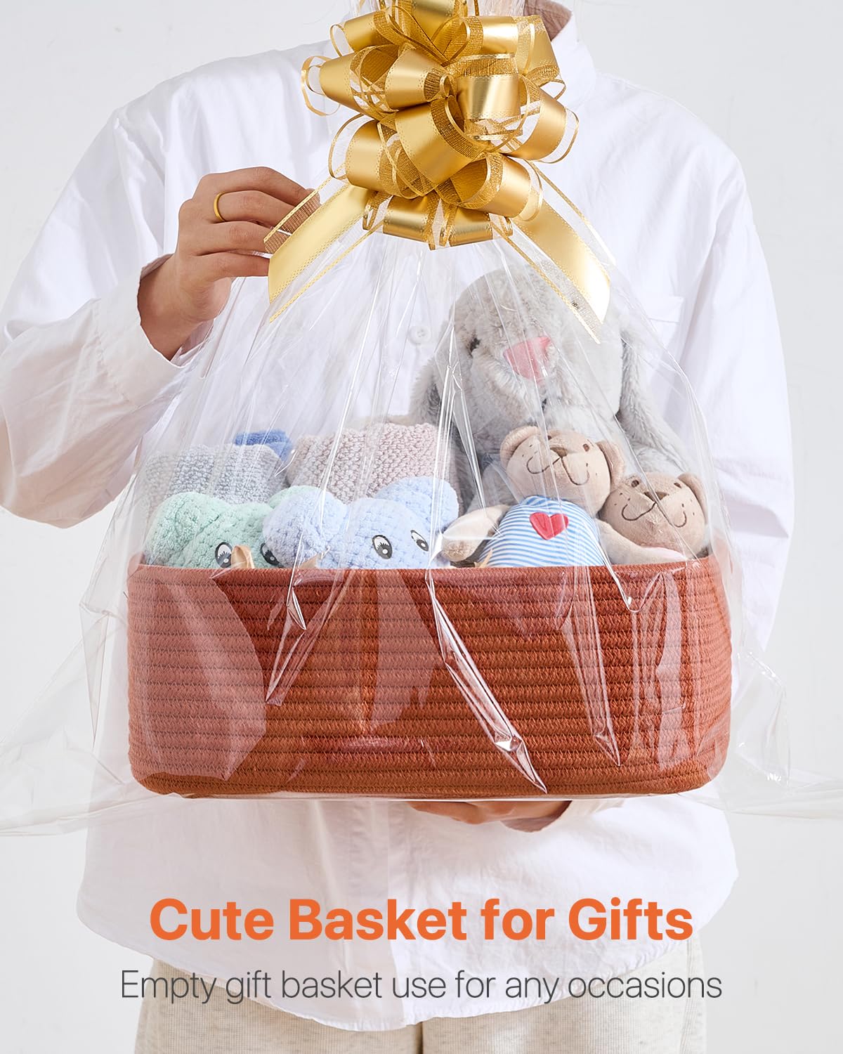 Small Woven Storage Basket for Organizing (3 Count)