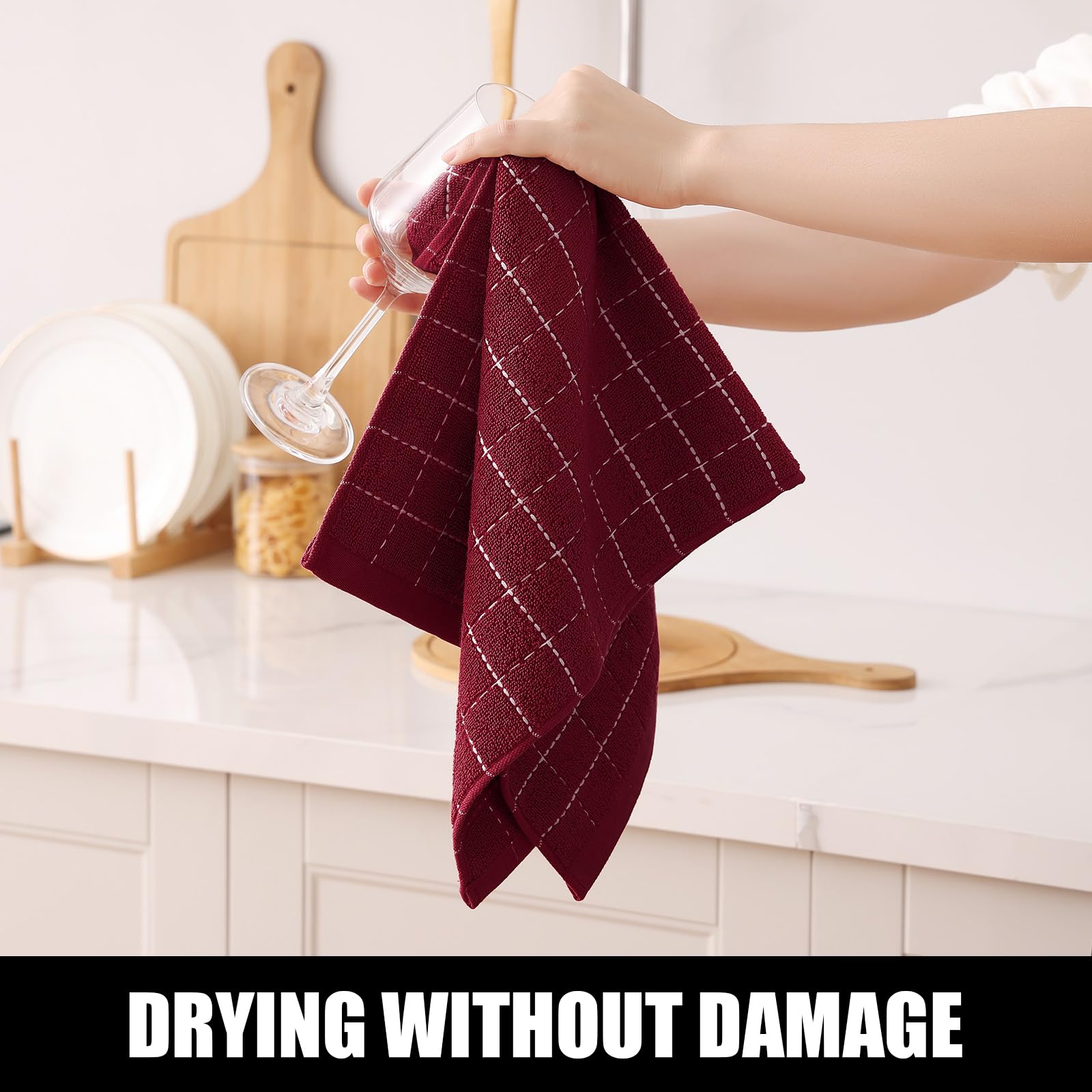 100% Cotton Terry Kitchen Towels (6 Count)