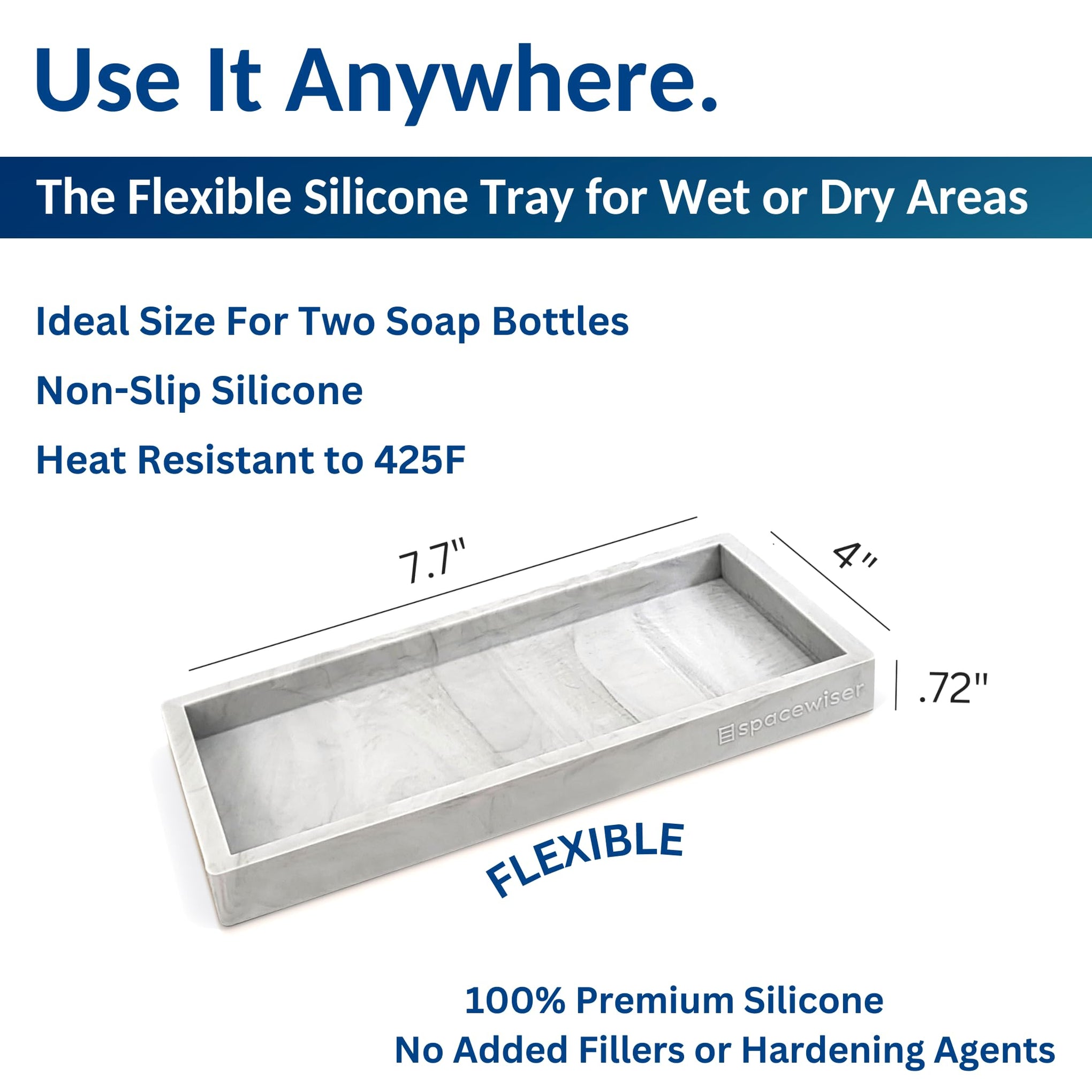 Countertop & Vanity Silicone Tray