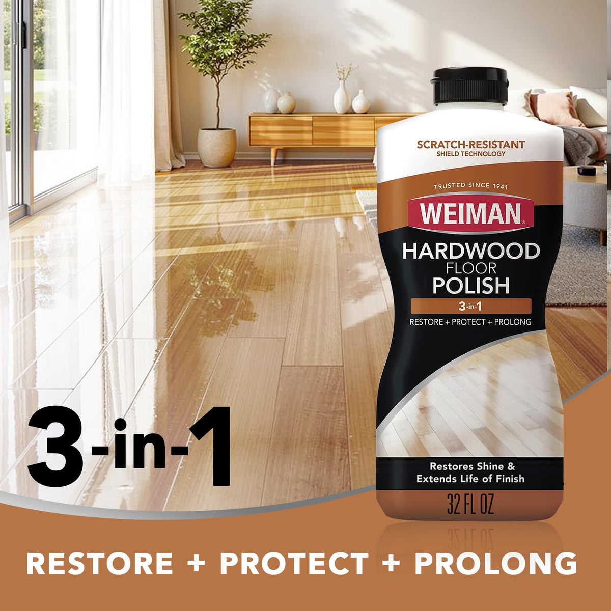 Wood Floor Polish and Restorer 32 Oz Bundle (32 Fl Oz)