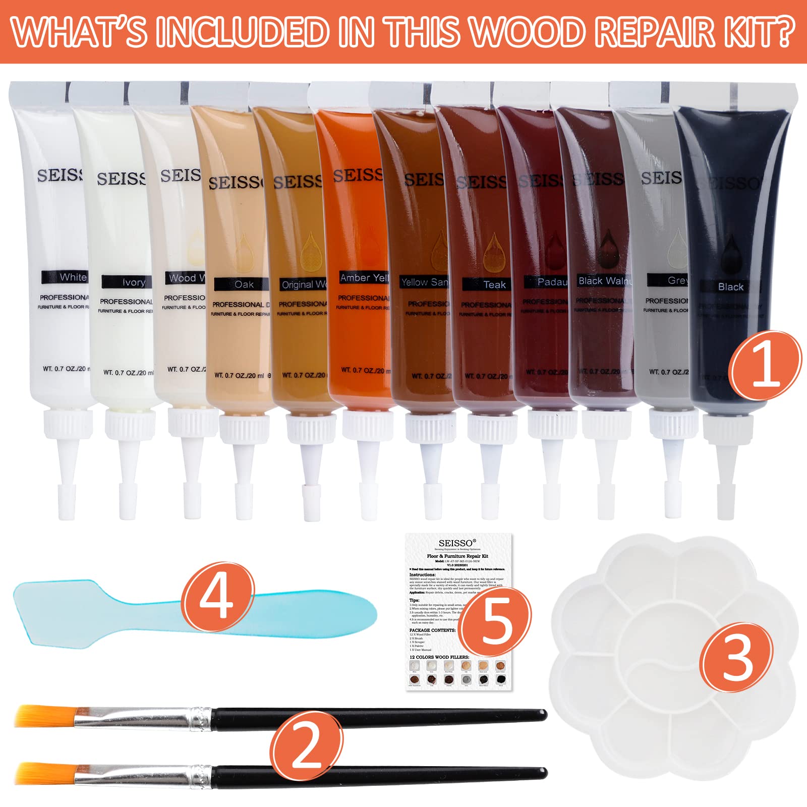 Wood Scratch Repair Kit (16 Count)