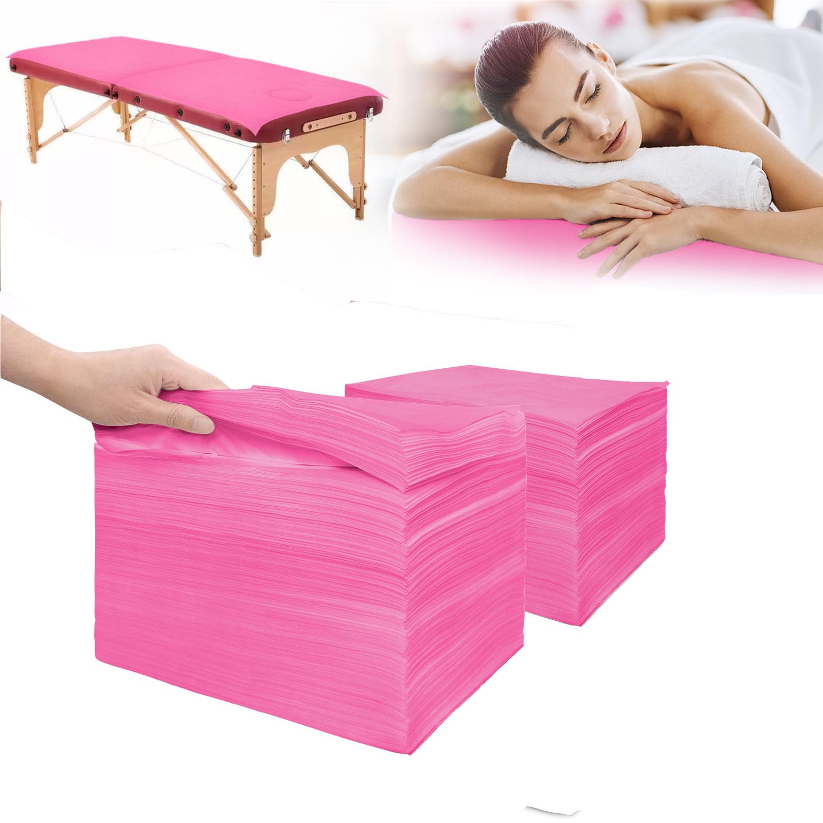 200Pcs Disposable Bed Sheets 31.5"x71"Massage Table Sheets Non (200 Count)