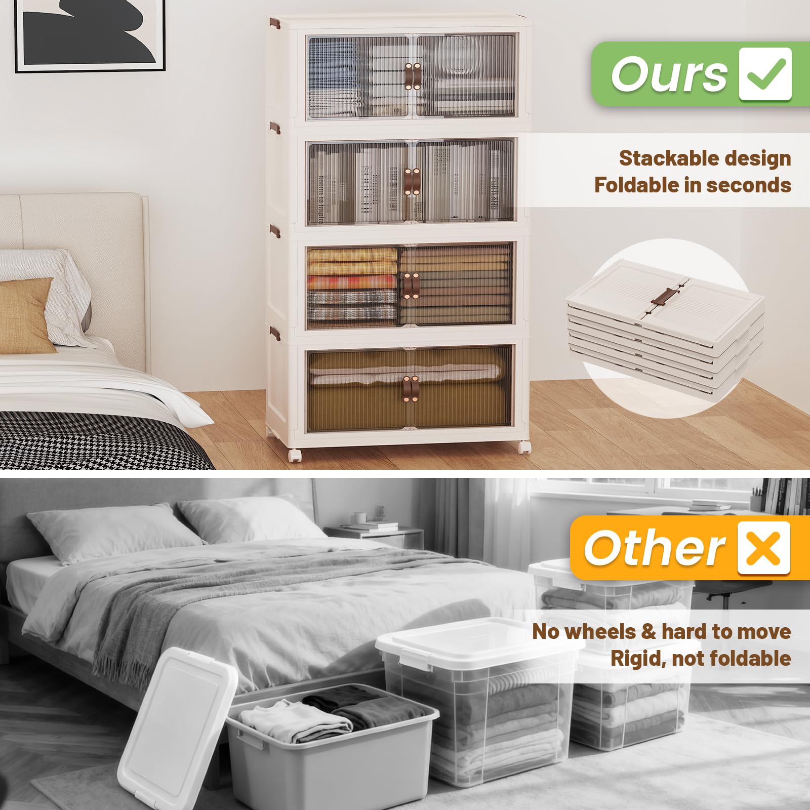 580Qt Stackable Storage Bins