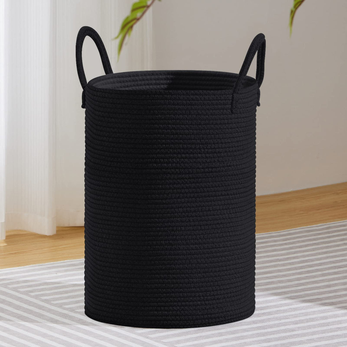 72L Tall Woven Laundry Basket Hamper