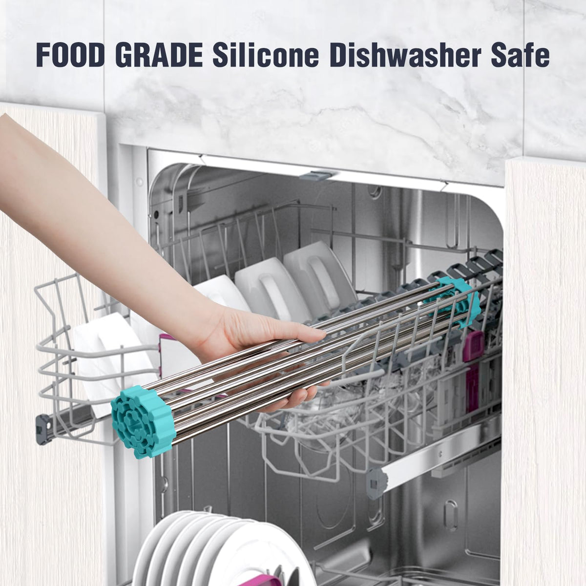 Roll Up Dish Drying Rack Over Sink
