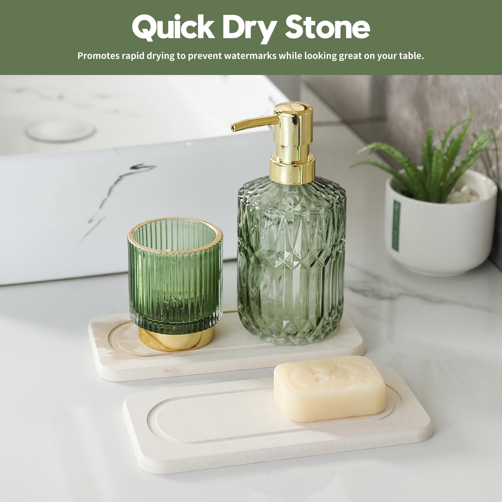 2Pack Diatomite Stone Sink Tray (2 Count)
