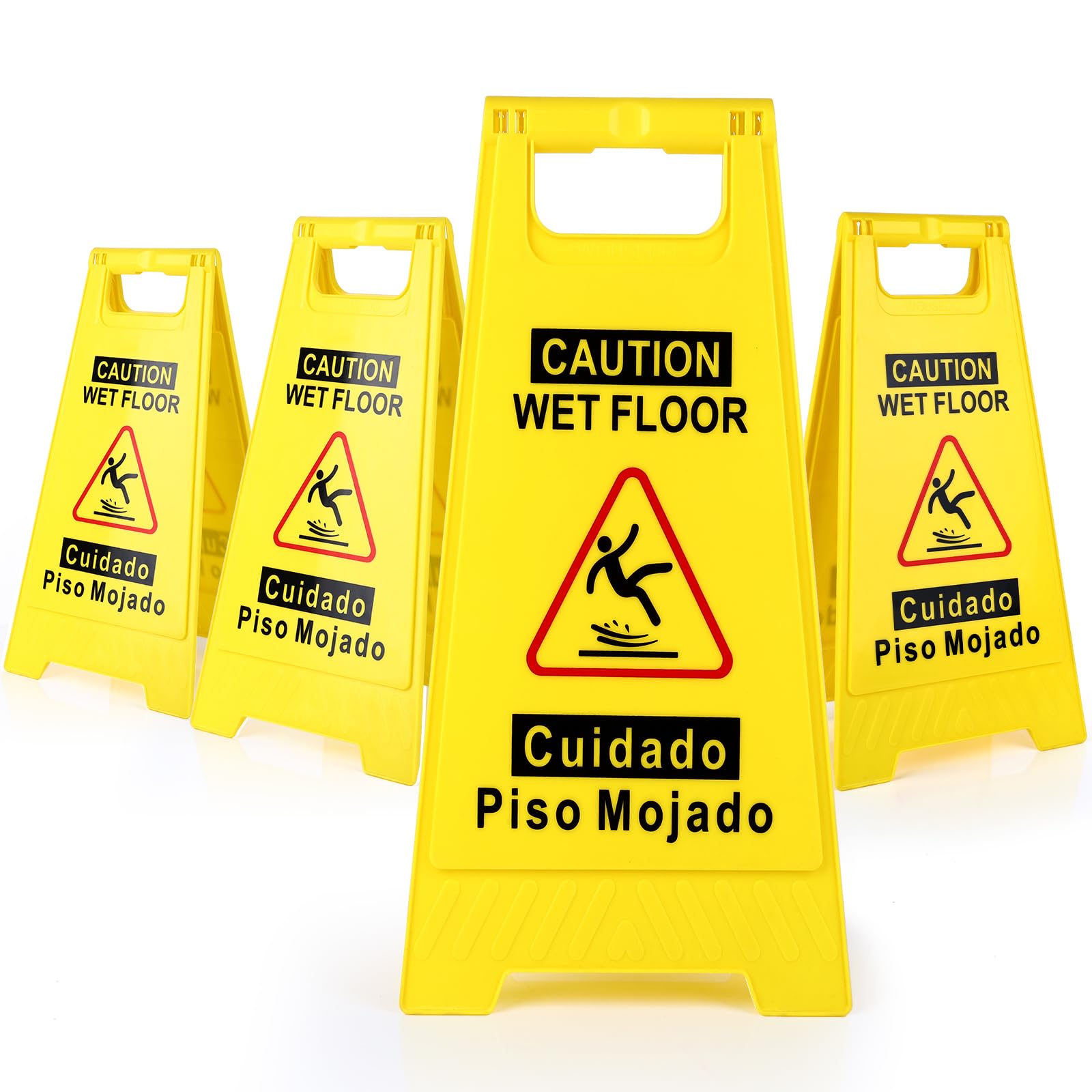 4 Pack Caution Wet Floor Sign (4 Count)