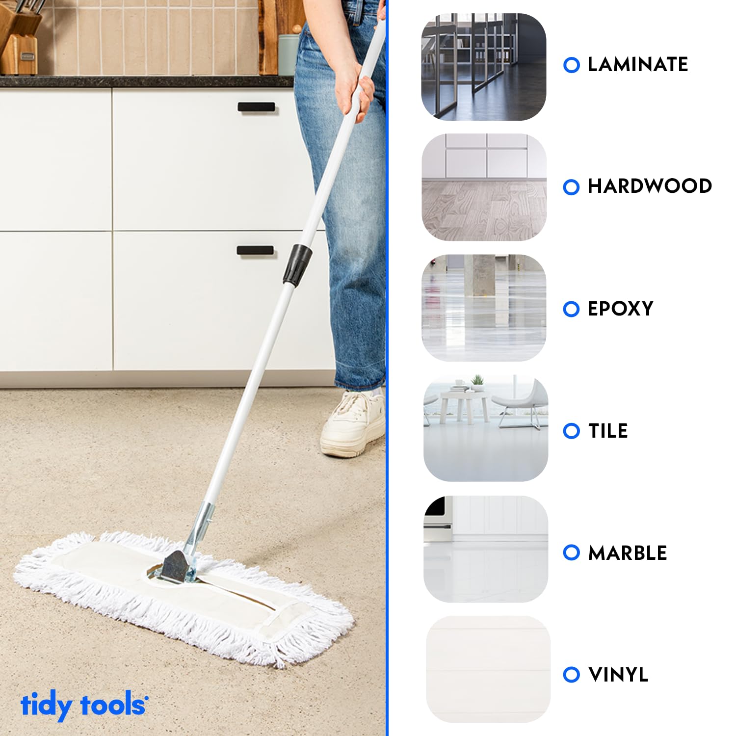 30 Inch Commercial Cotton Dust Mop & Floor Sweeper