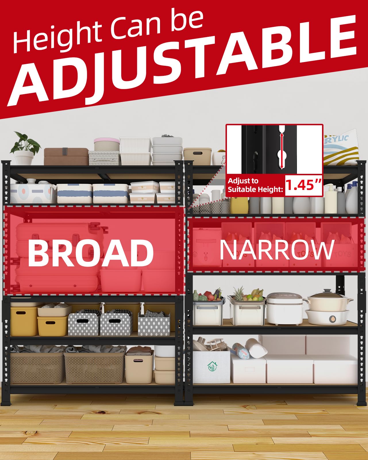 5 Tier Garage Storage Shelves