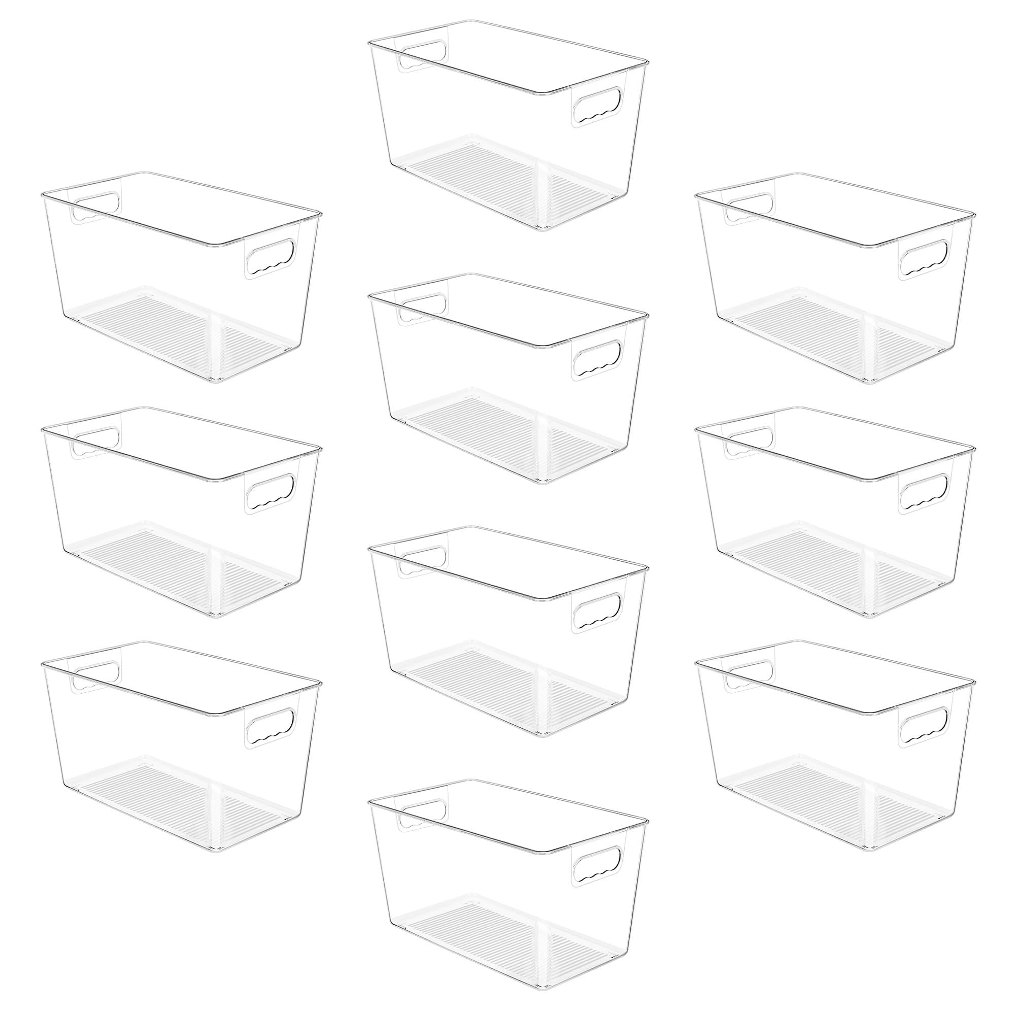 10 Pack Clear Storage Bins (10 Count)