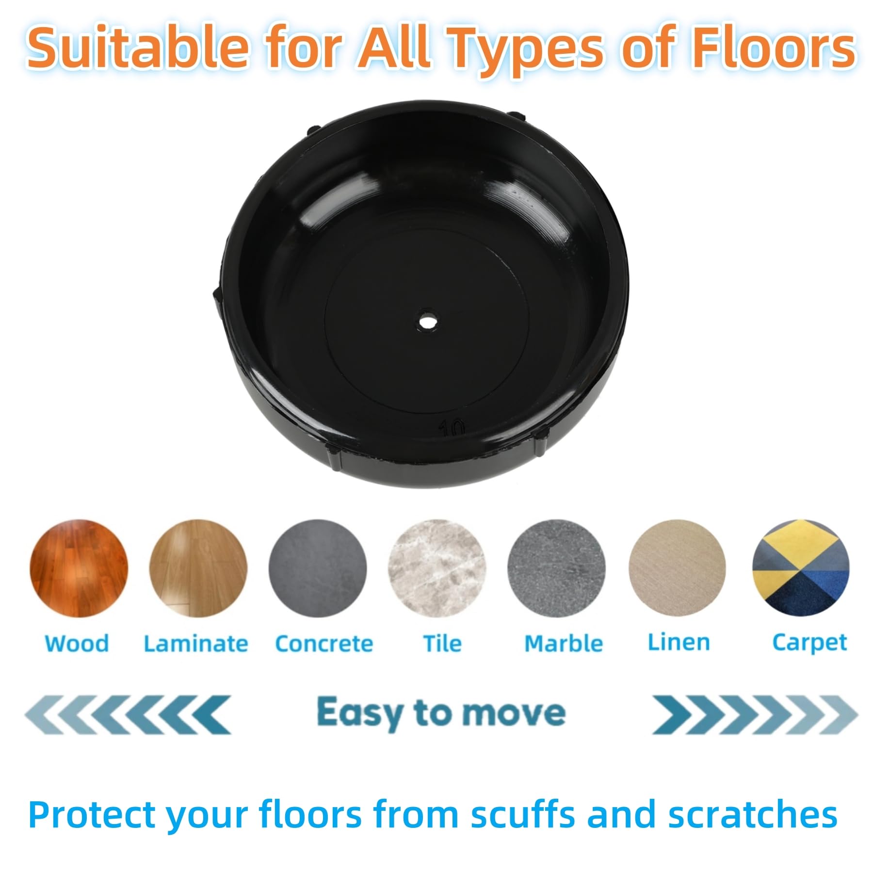 Wrought Iron Patio Furniture Feet Caps (24 Count)