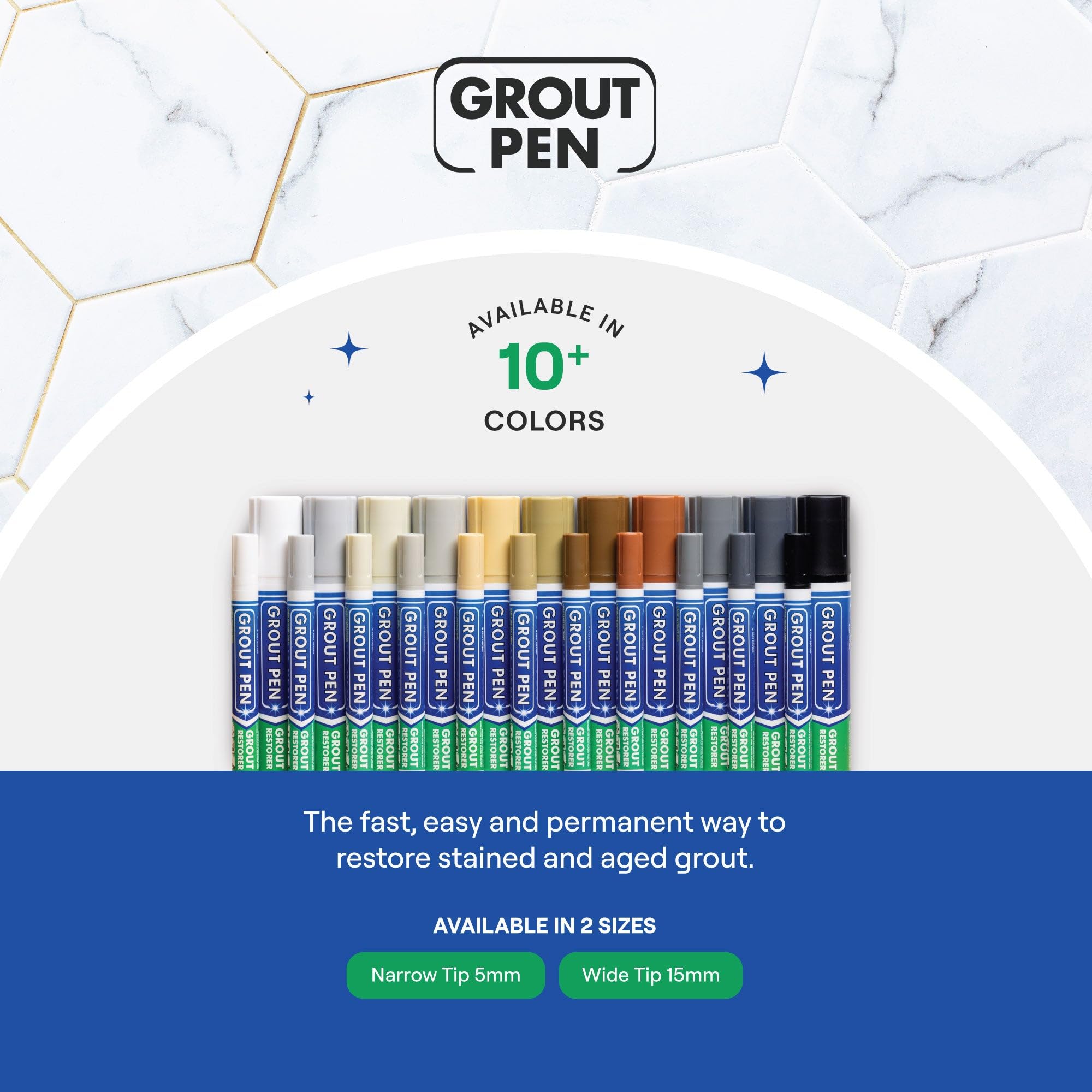 Grout Pen Light Grey Tile Grout Paint Marker (3 Count)