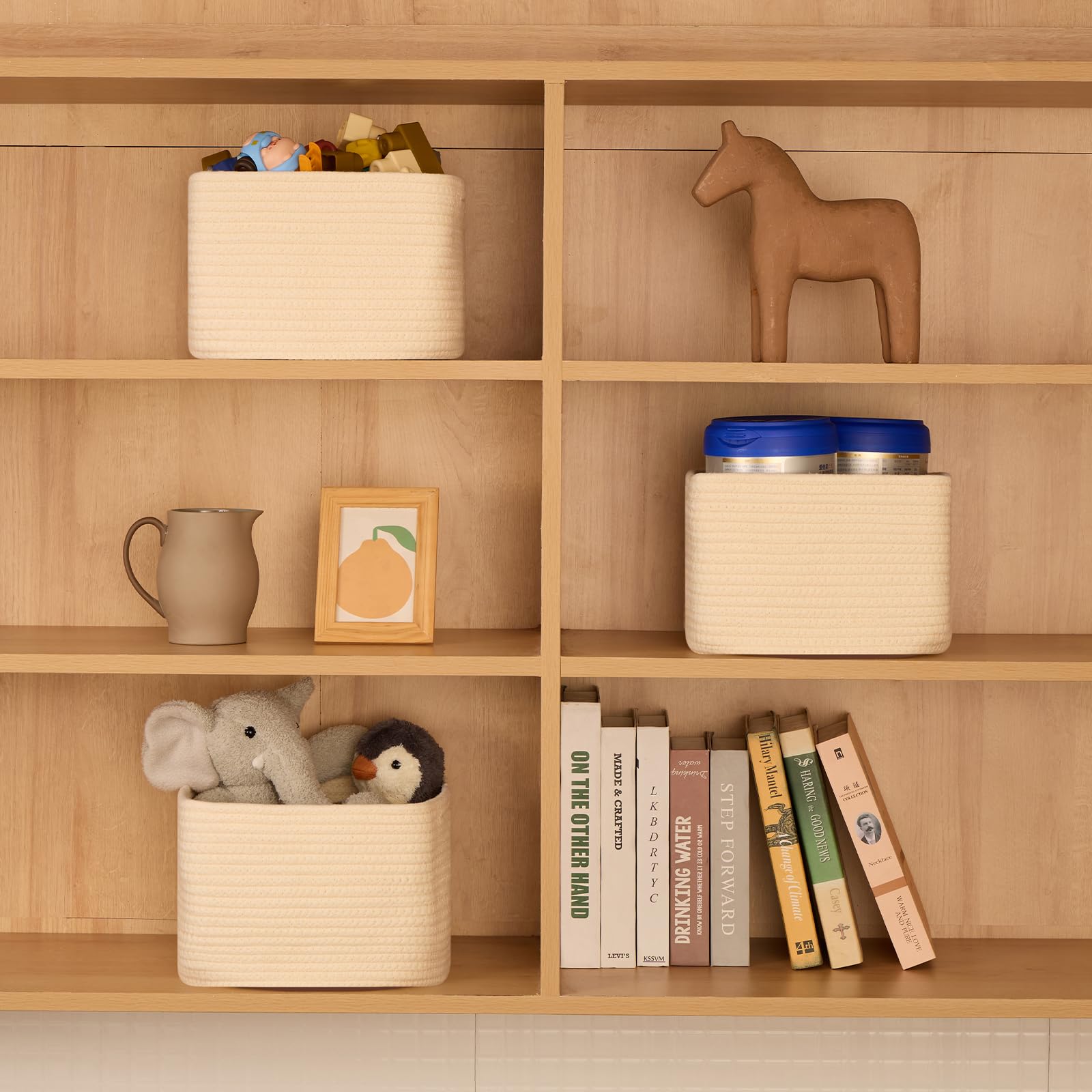 Small Organizing Baskets for Cubes Shelf (3 Count)