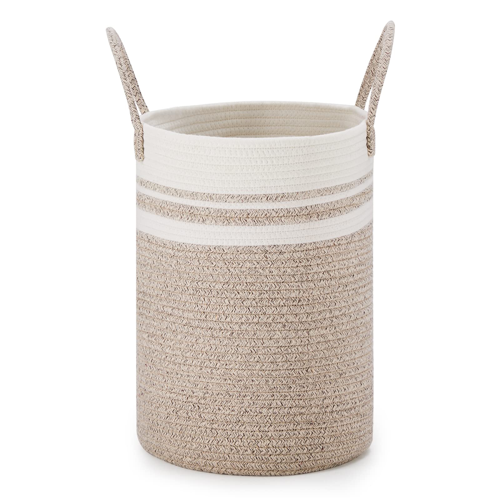 30L Small Woven Laundry Basket Hamper