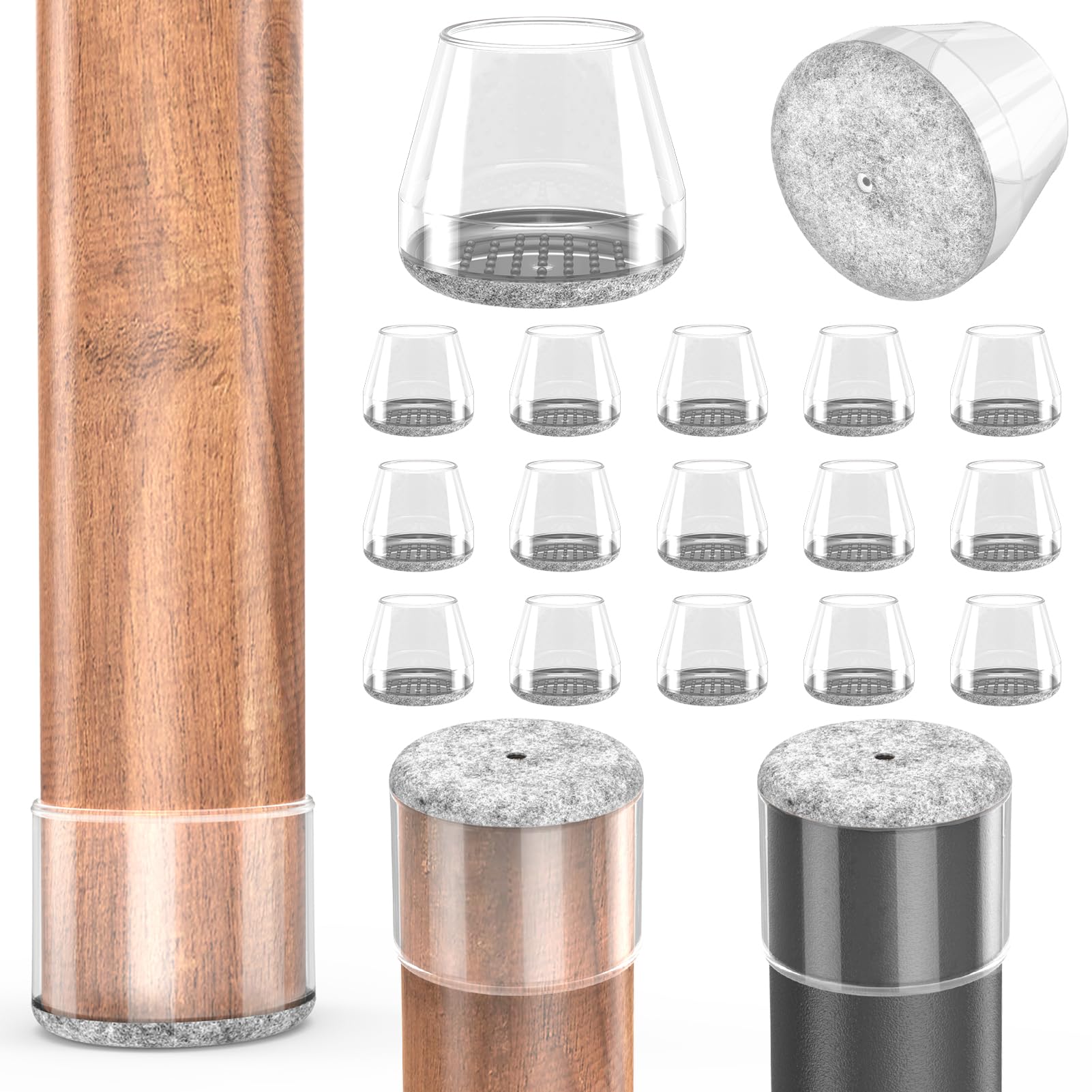 Chair Leg Floor Protectors (16 Count)