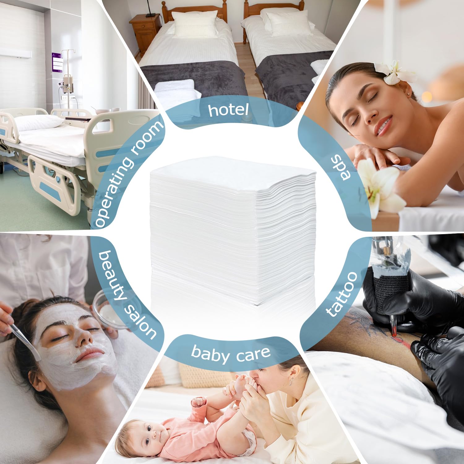100Pcs Disposable Massage Table Sheets 31" x 71" Non