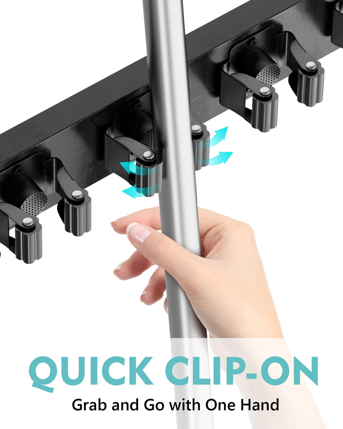 Mop and Broom Holder Wall Mount