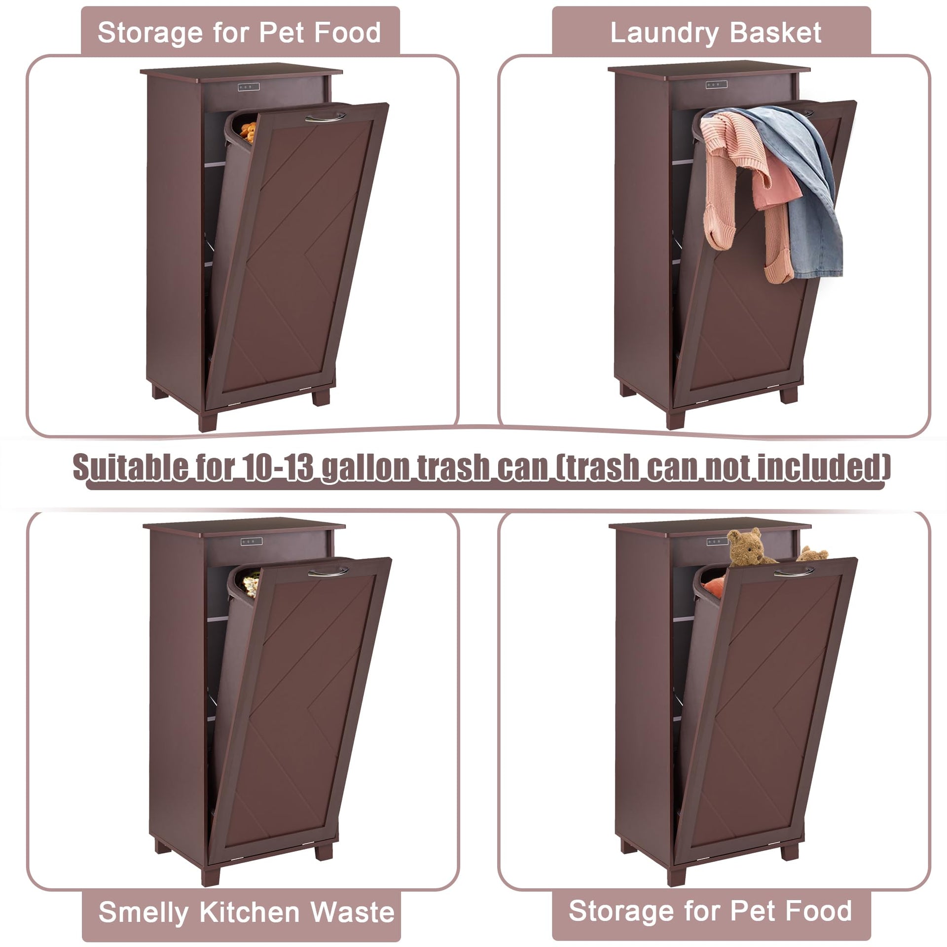 Tilt Out Kitchen Trash Bin Cabinet