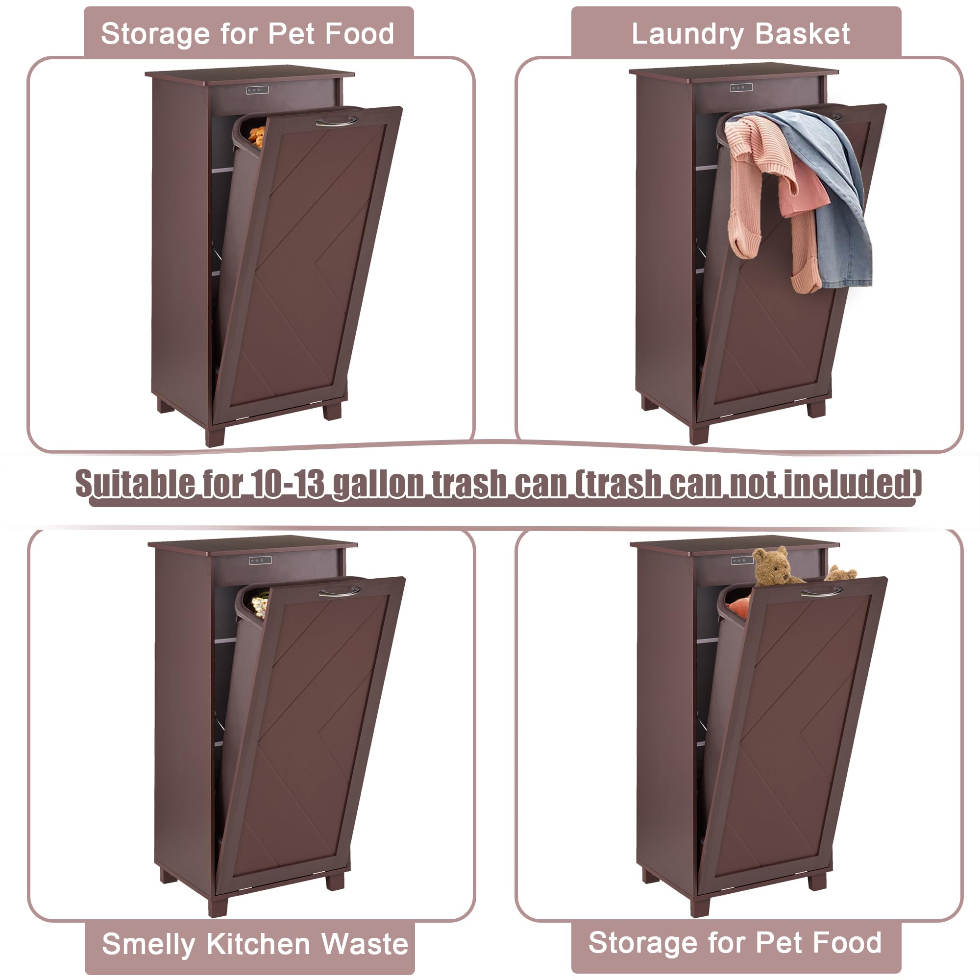 Tilt Out Kitchen Trash Bin Cabinet