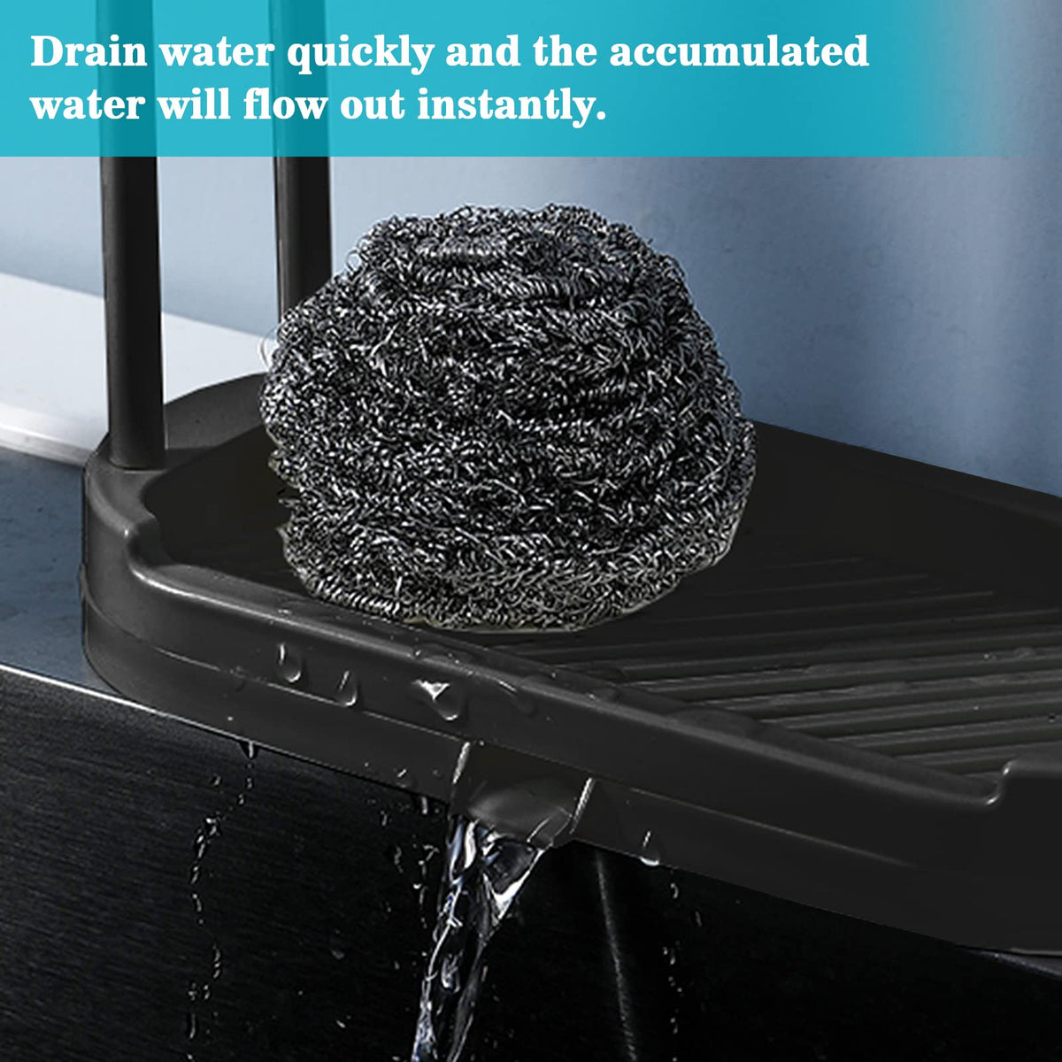 Kitchen Sink Rack Tray Organizer Stand for Sponge