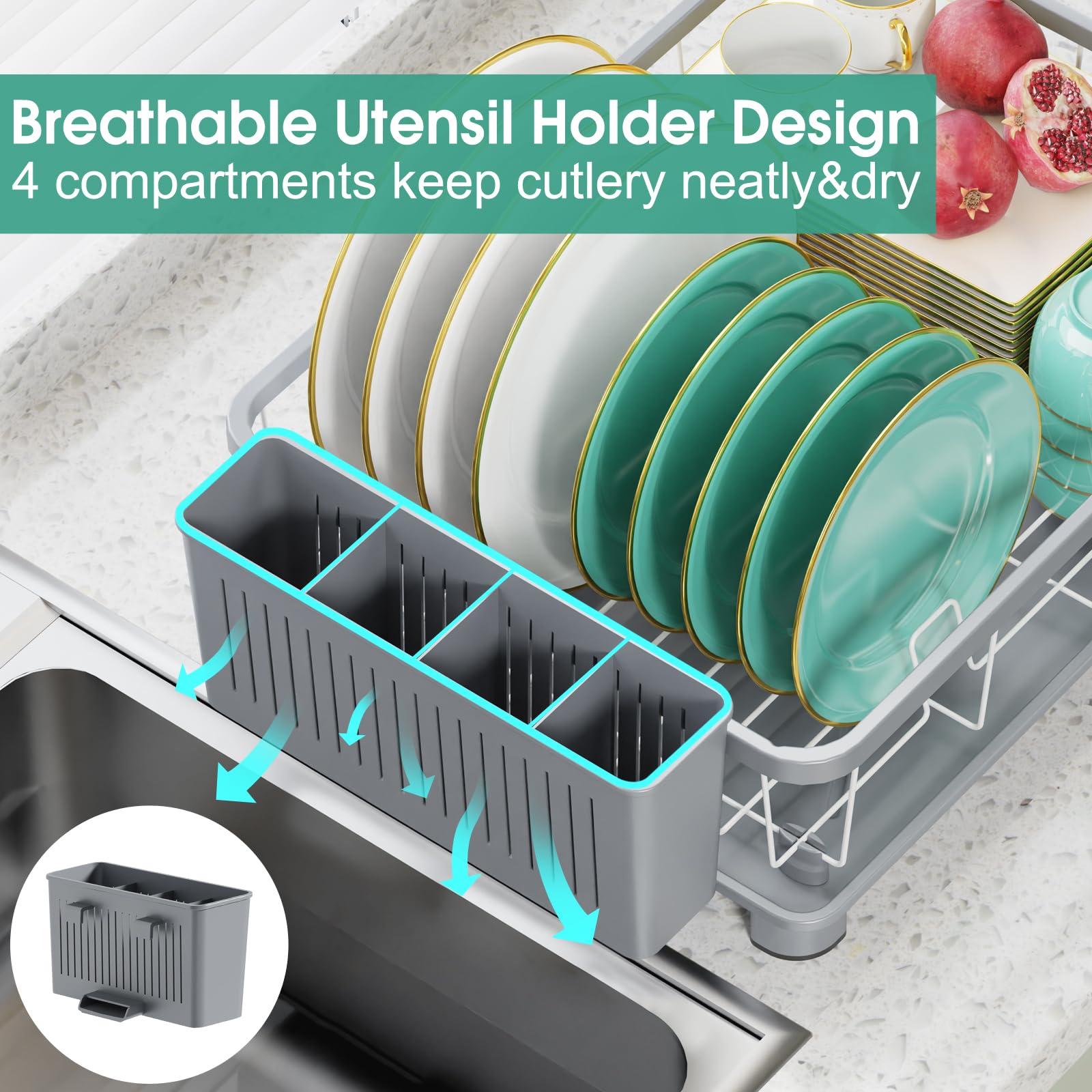 Dish Drying Rack for Kitchen Counter