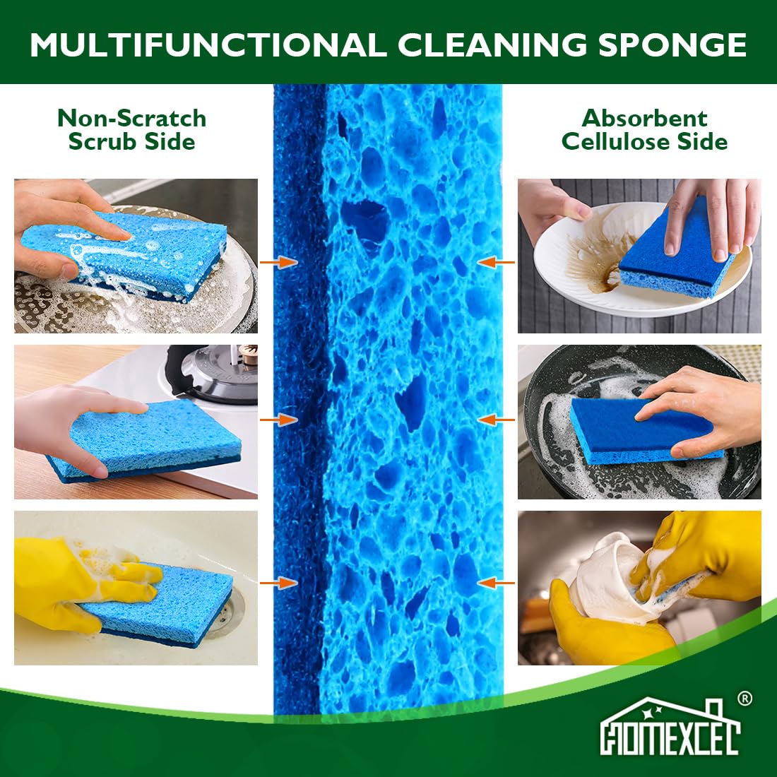 Extra Large Sponges Kitchen 6PK (6 Count)