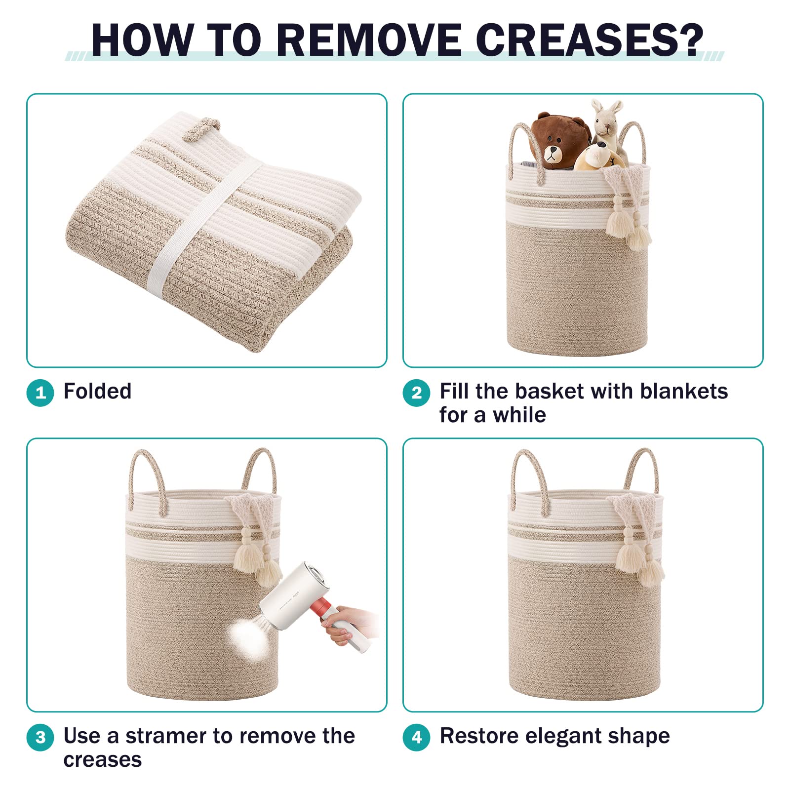 Woven Laundry Hamper Basket