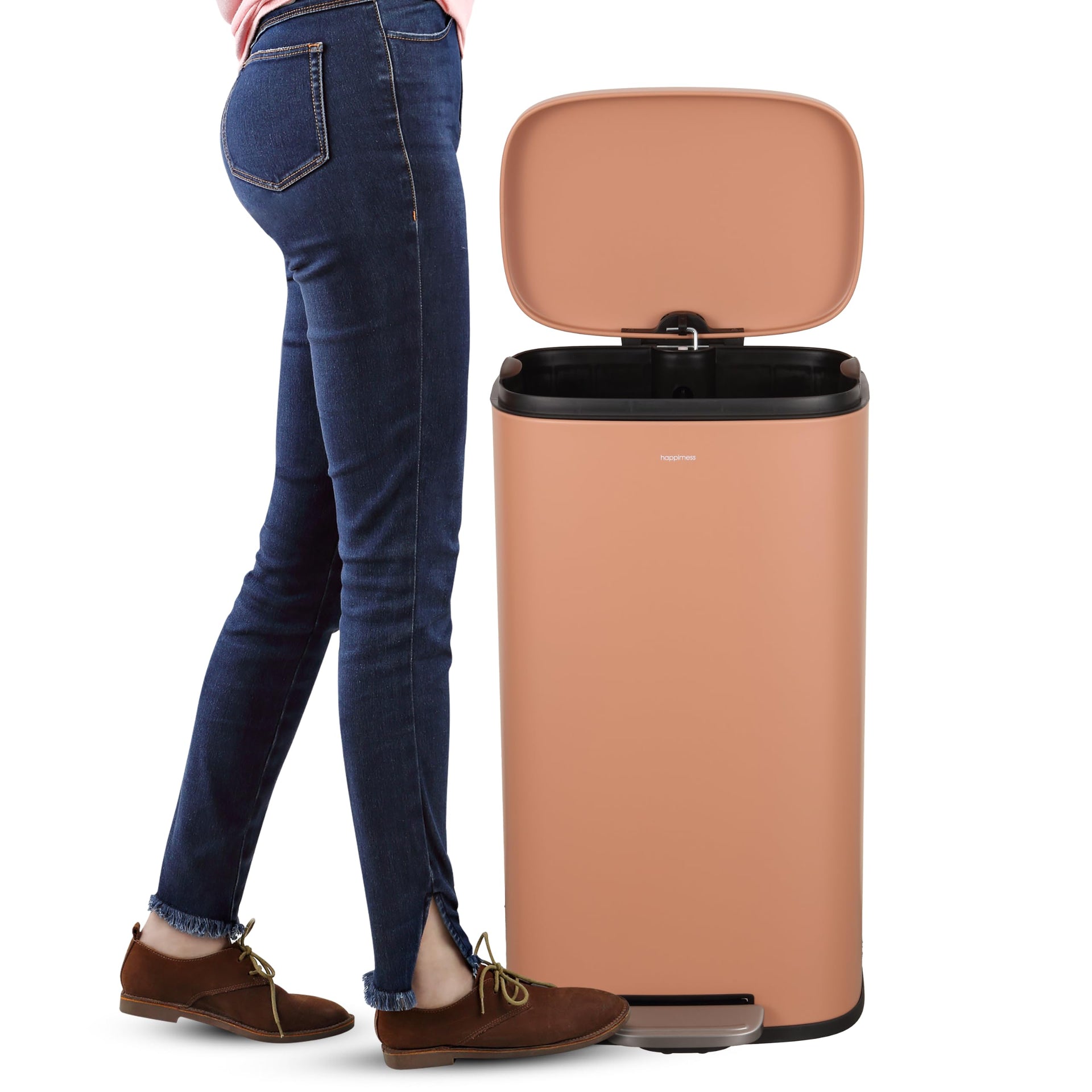 Curtis 8 Gal Step Trash Can Soft Close 25"