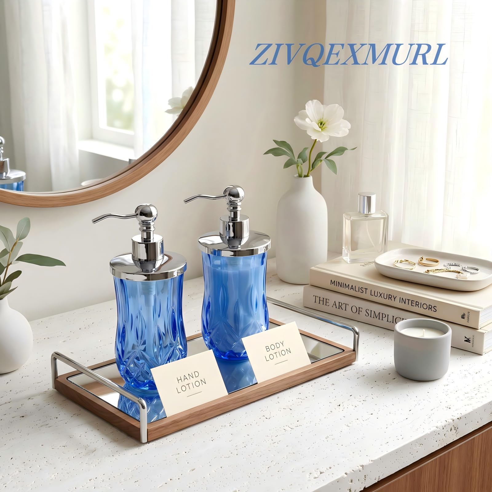 2 Pack 9Oz Blue Soap Dispenser (2 Count)