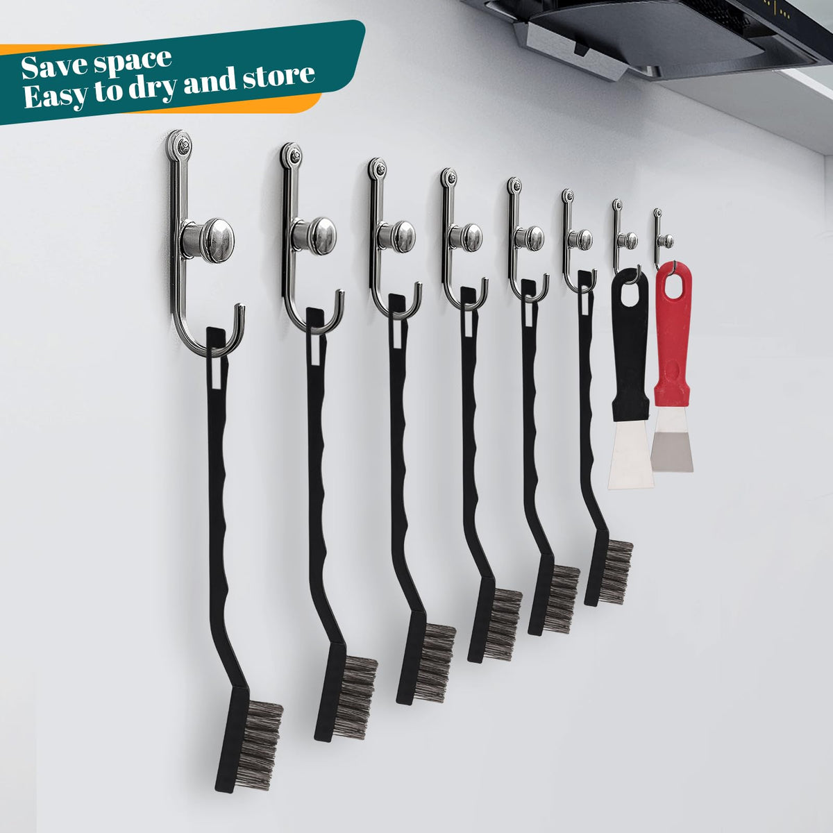 12 Pcs Mini Stainless Steel Wire Brush Set (12 Count)