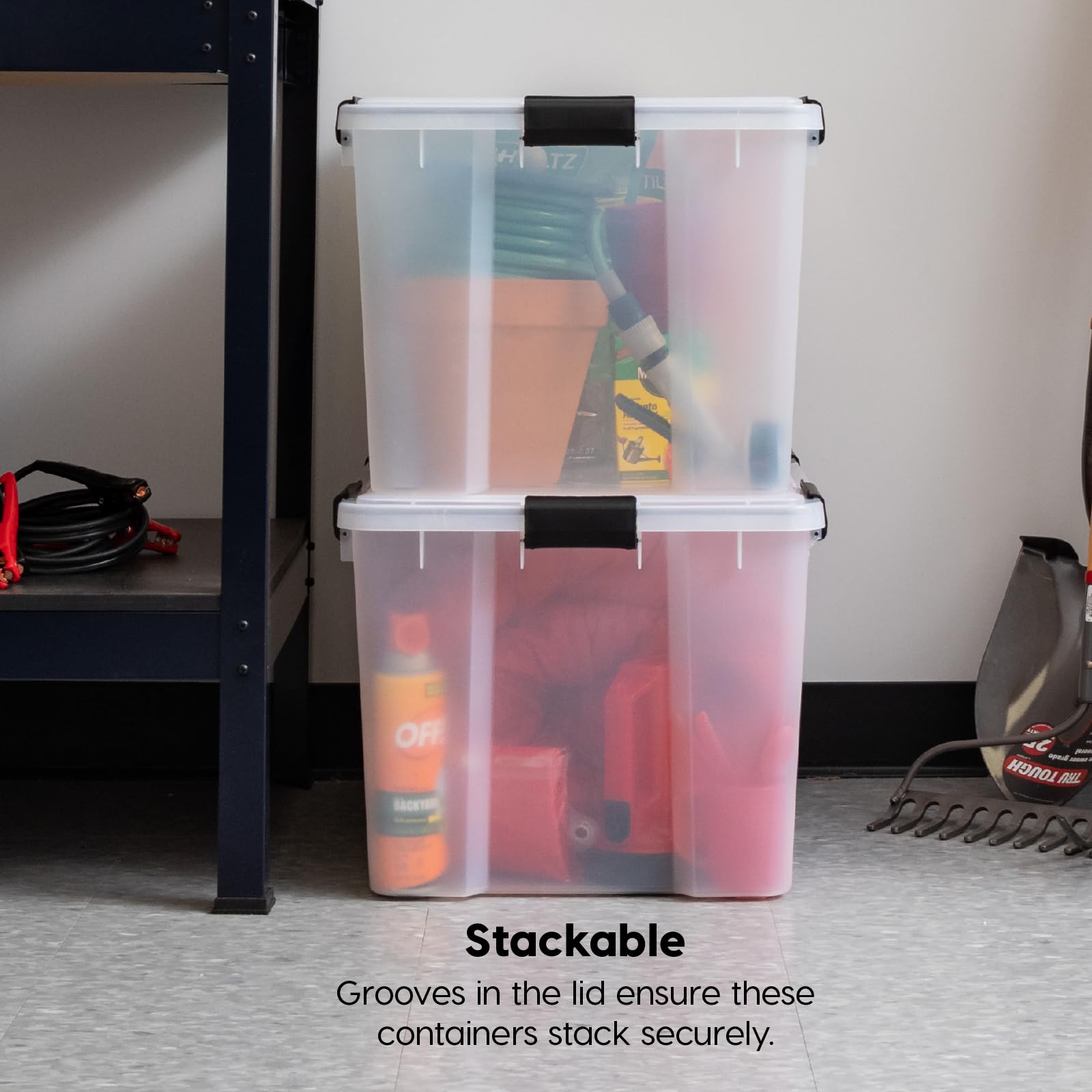 WeatherPro Storage Bins with Lids (4 Count)