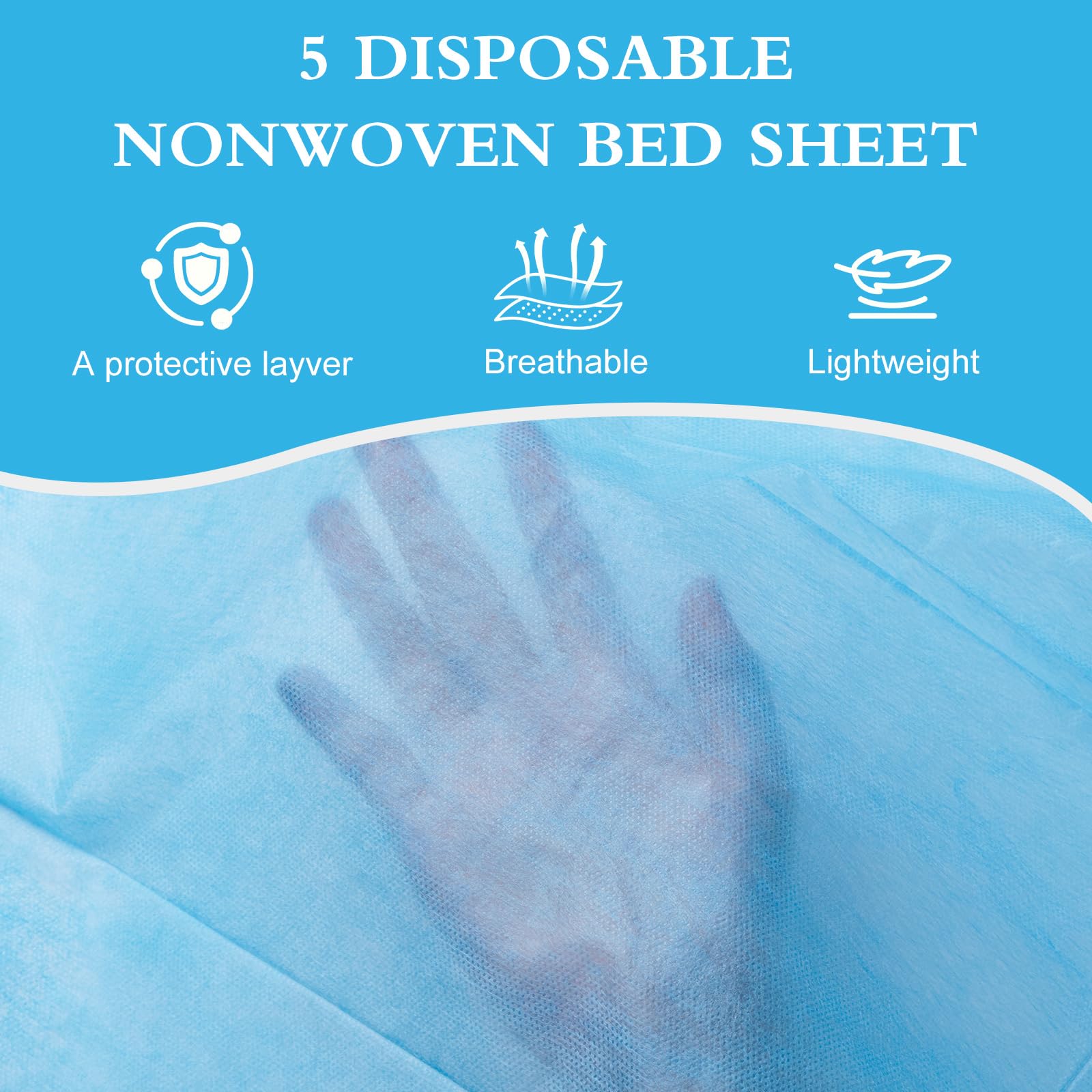 100 Pack Disposable Bed Sheets (100 Count)