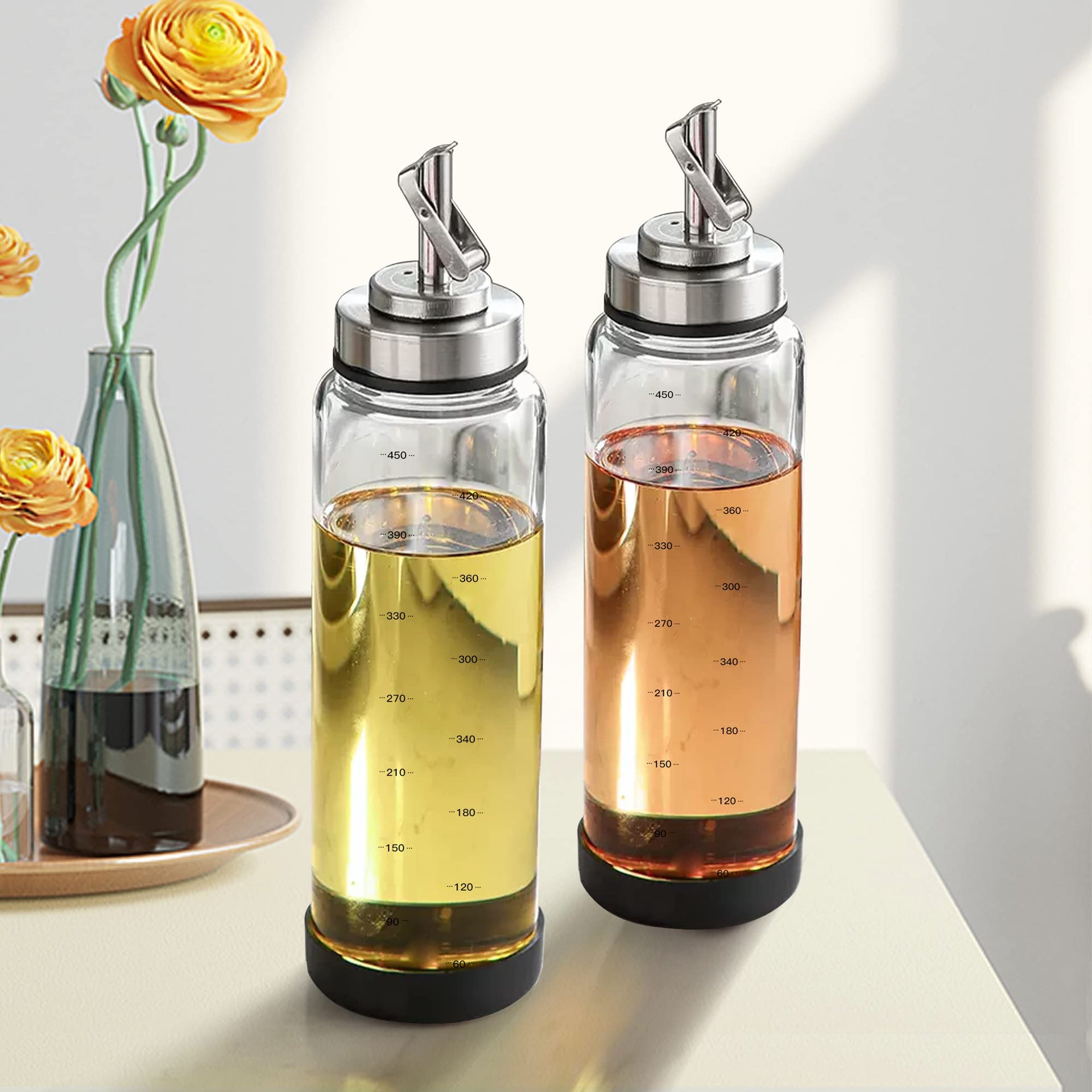 Glass Olive Oil Dispenser Bottle