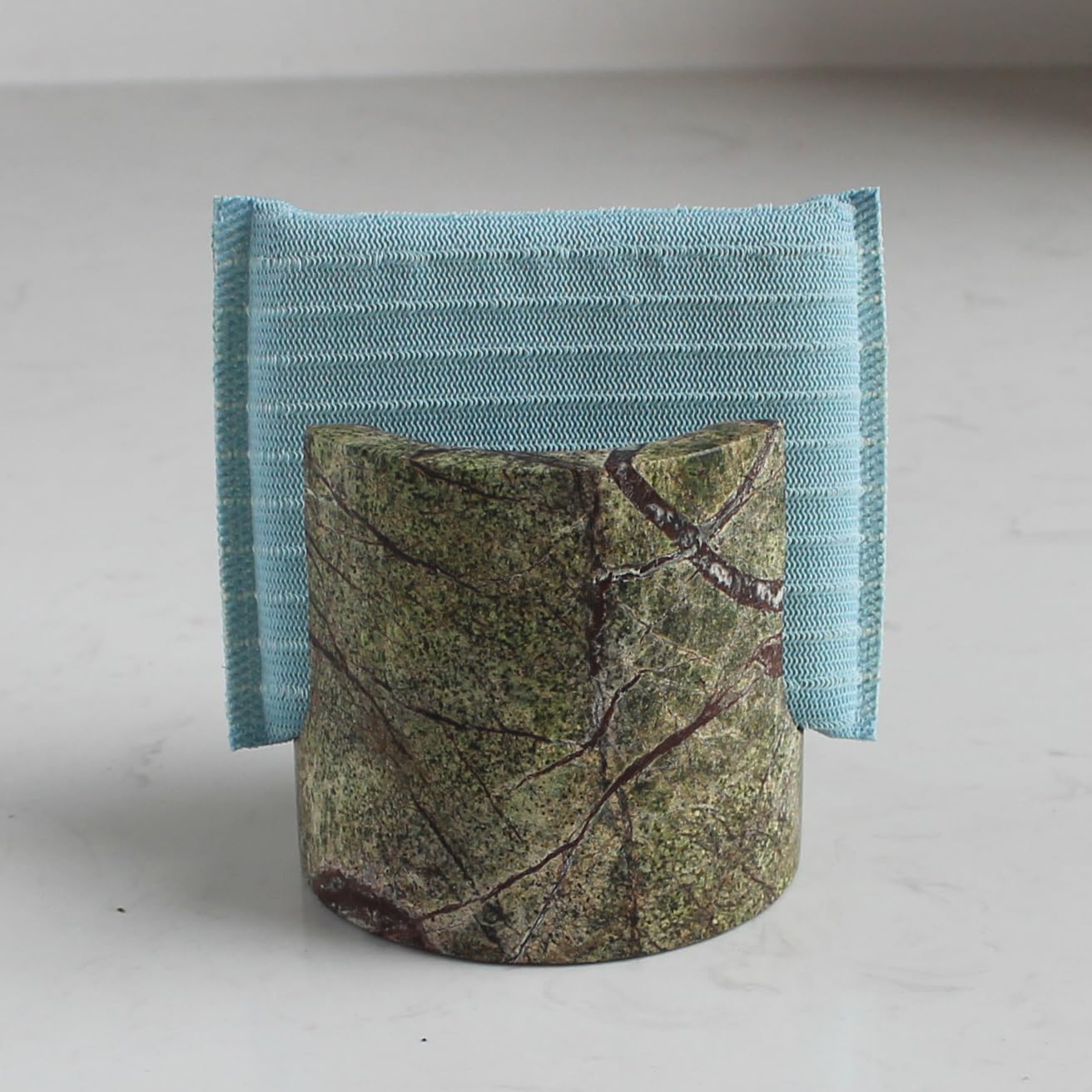Natural Marble Travertine Sponge Holder for Kitchen Counter