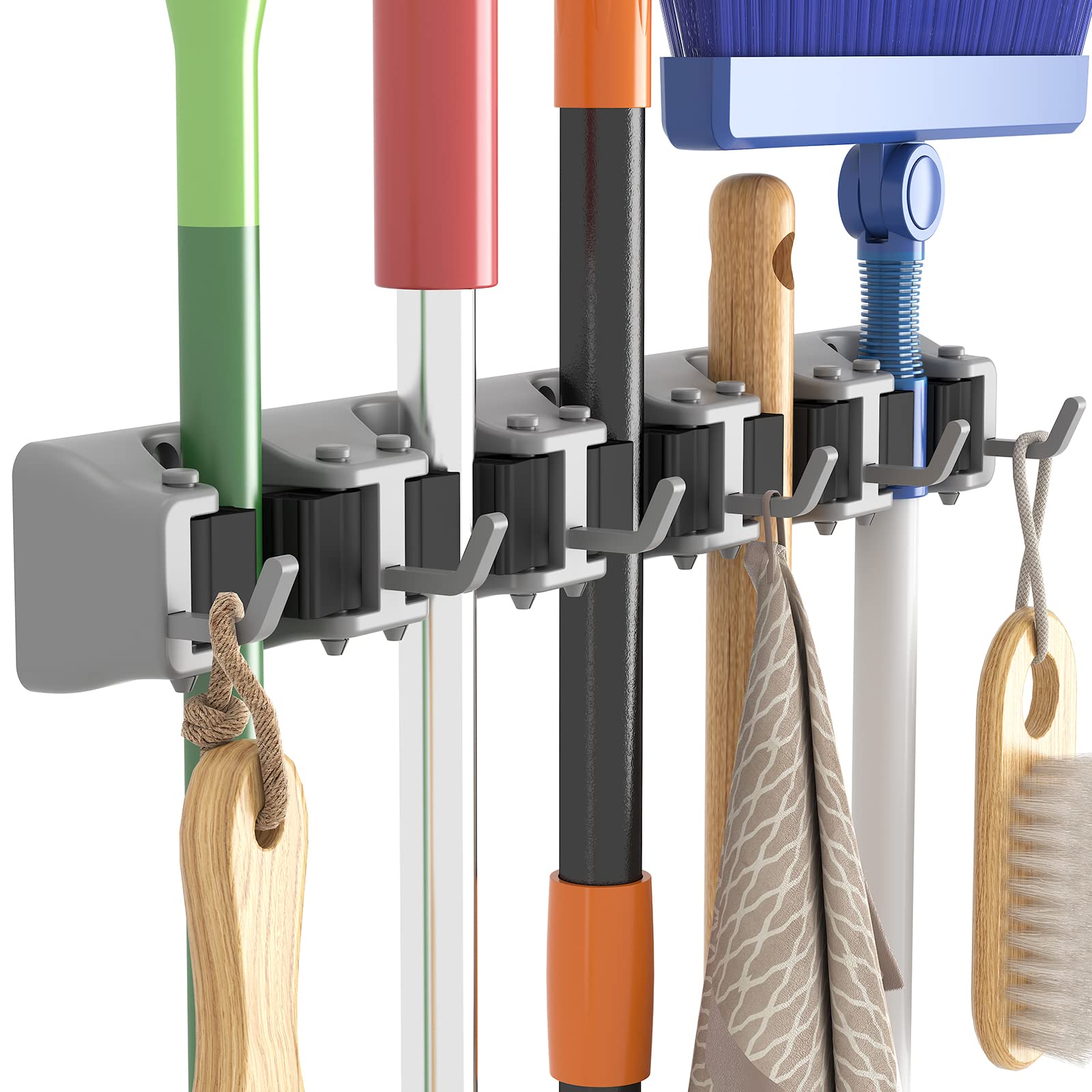 Mop and Broom Holder Organzier Wall Hanging Mount