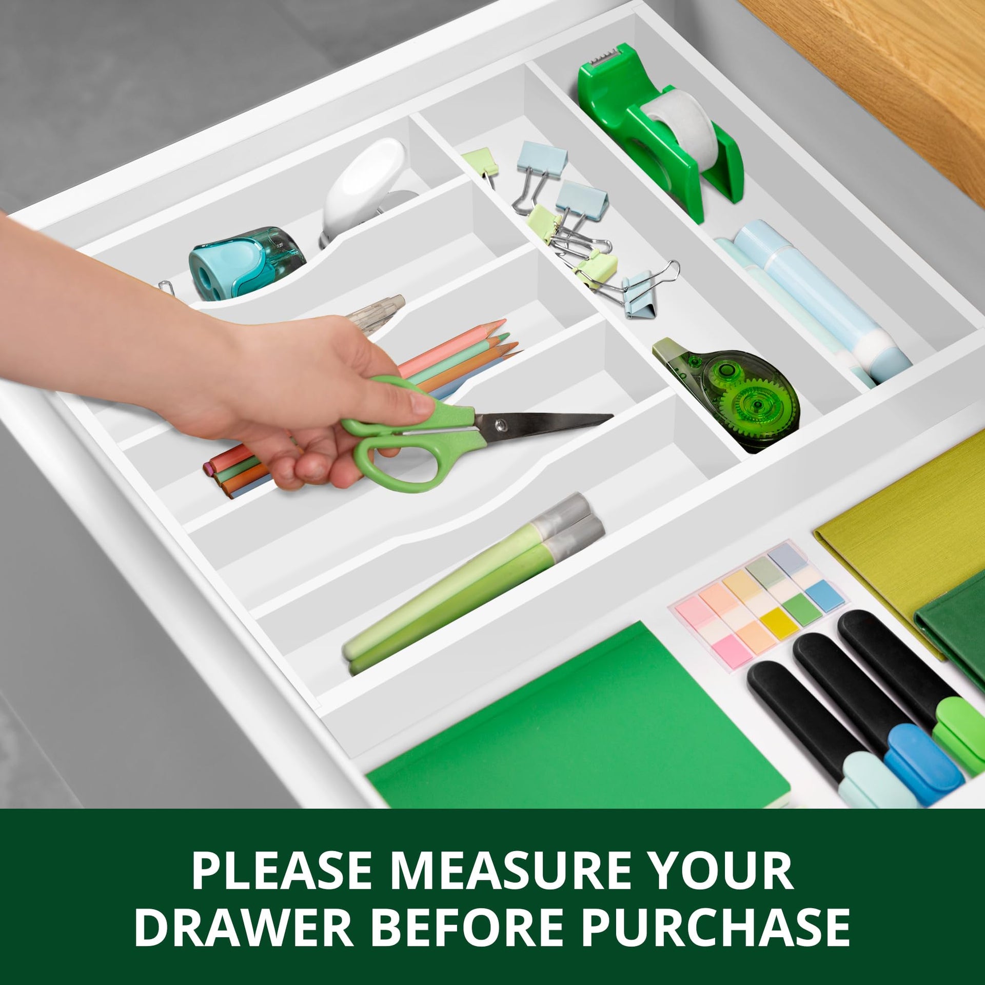 Luxury Bamboo Kitchen Drawer Organizer
