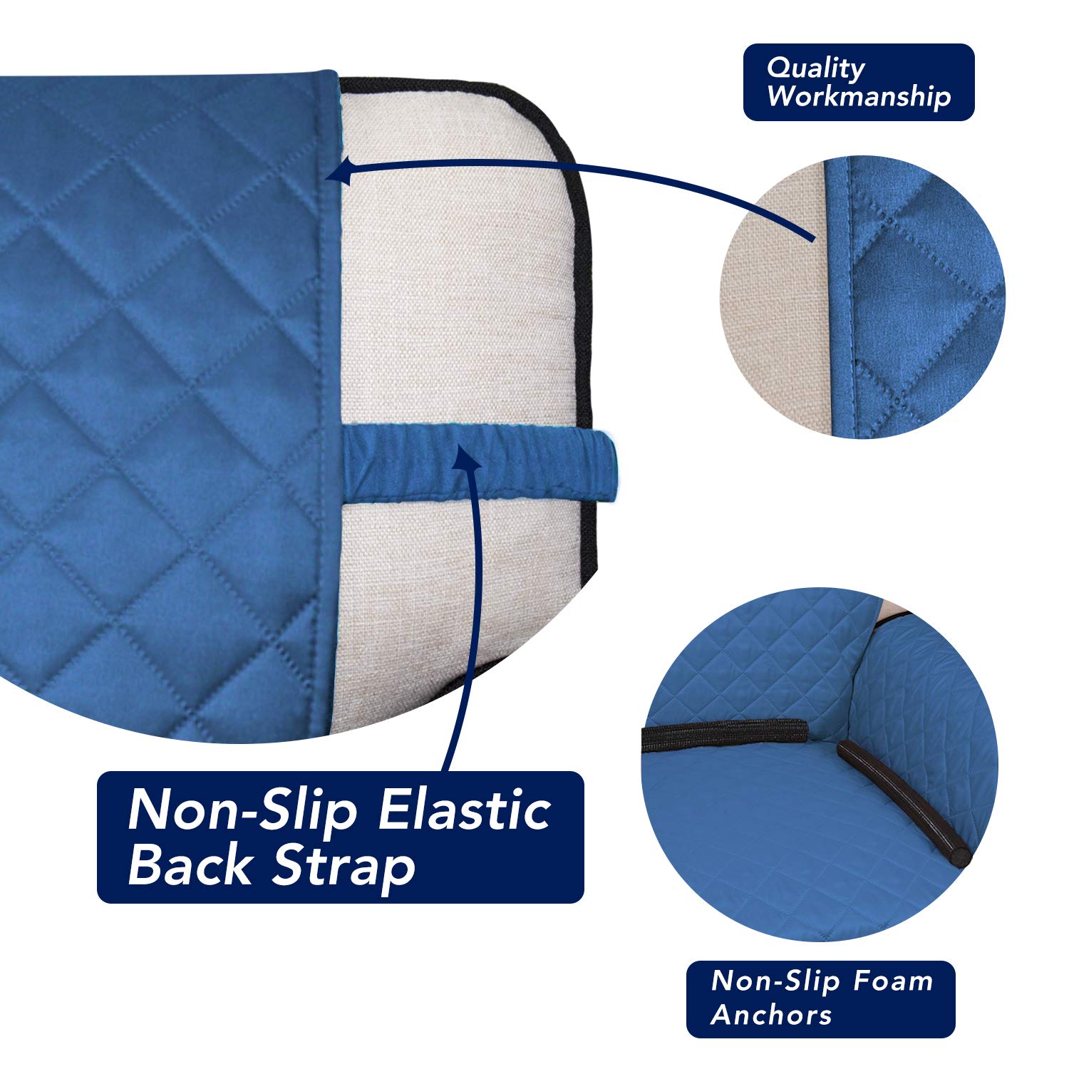 Reversible Quilted Sofa Cover Dog Couch Covers for Sofa