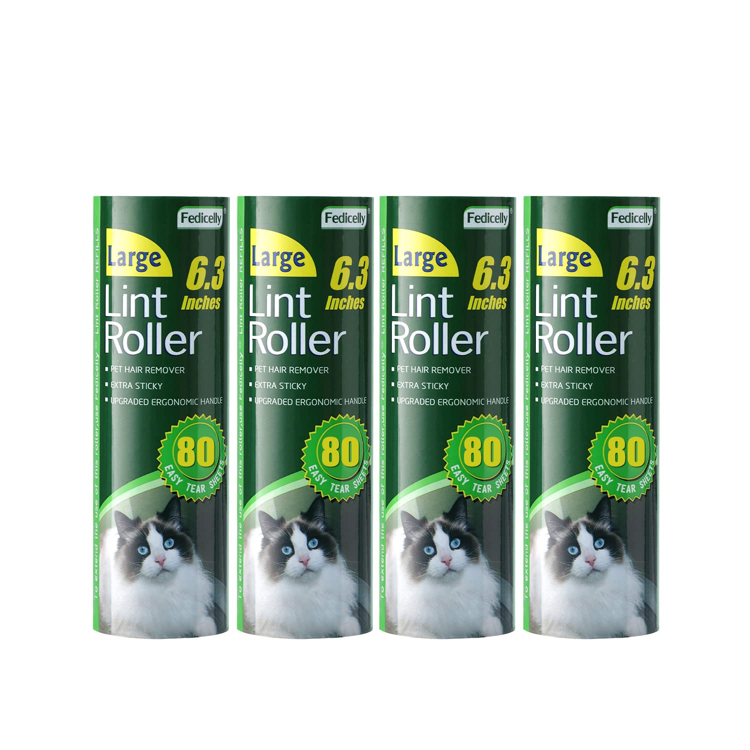 Large Lint Rollers Pet Hair Extra Sticky Refills (320 Count)