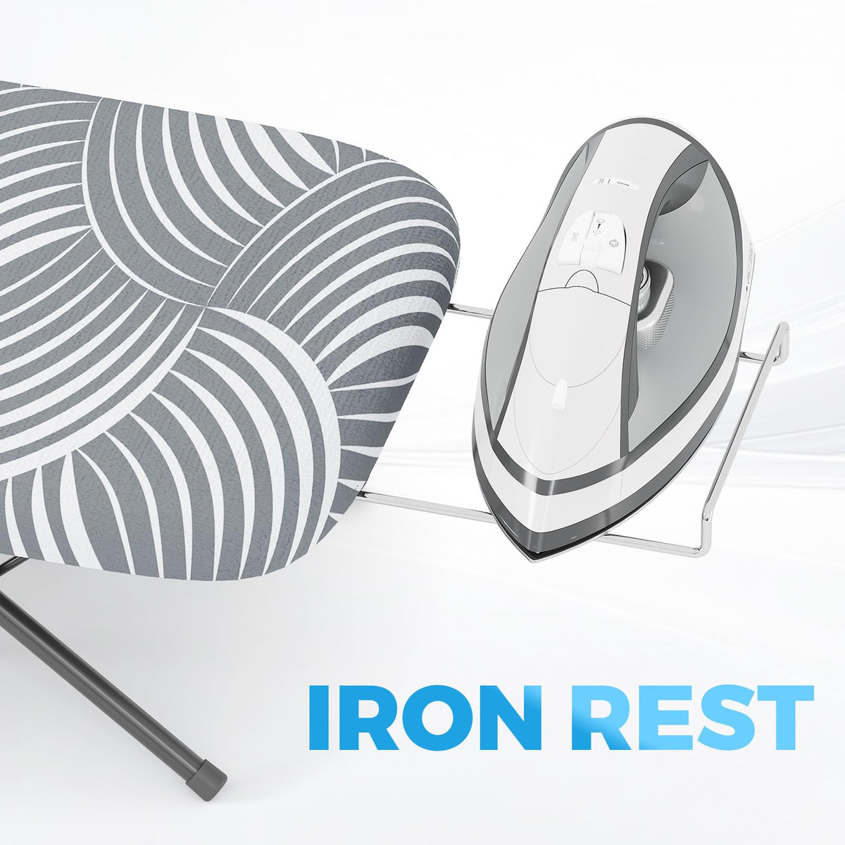 Small Ironing Board with Iron Rest