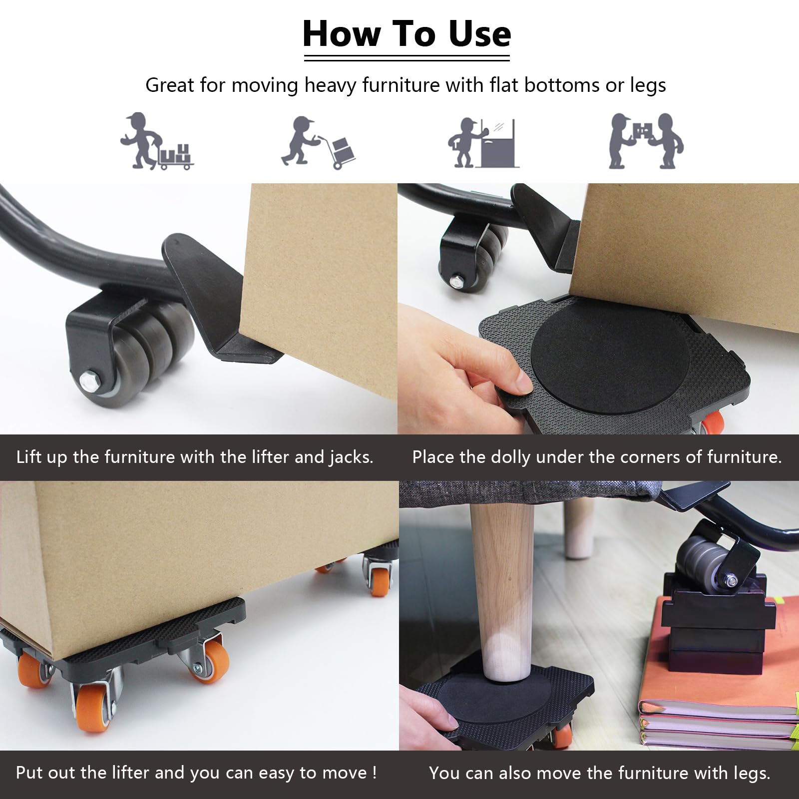 Furniture Mover with Wheels (8 Count)