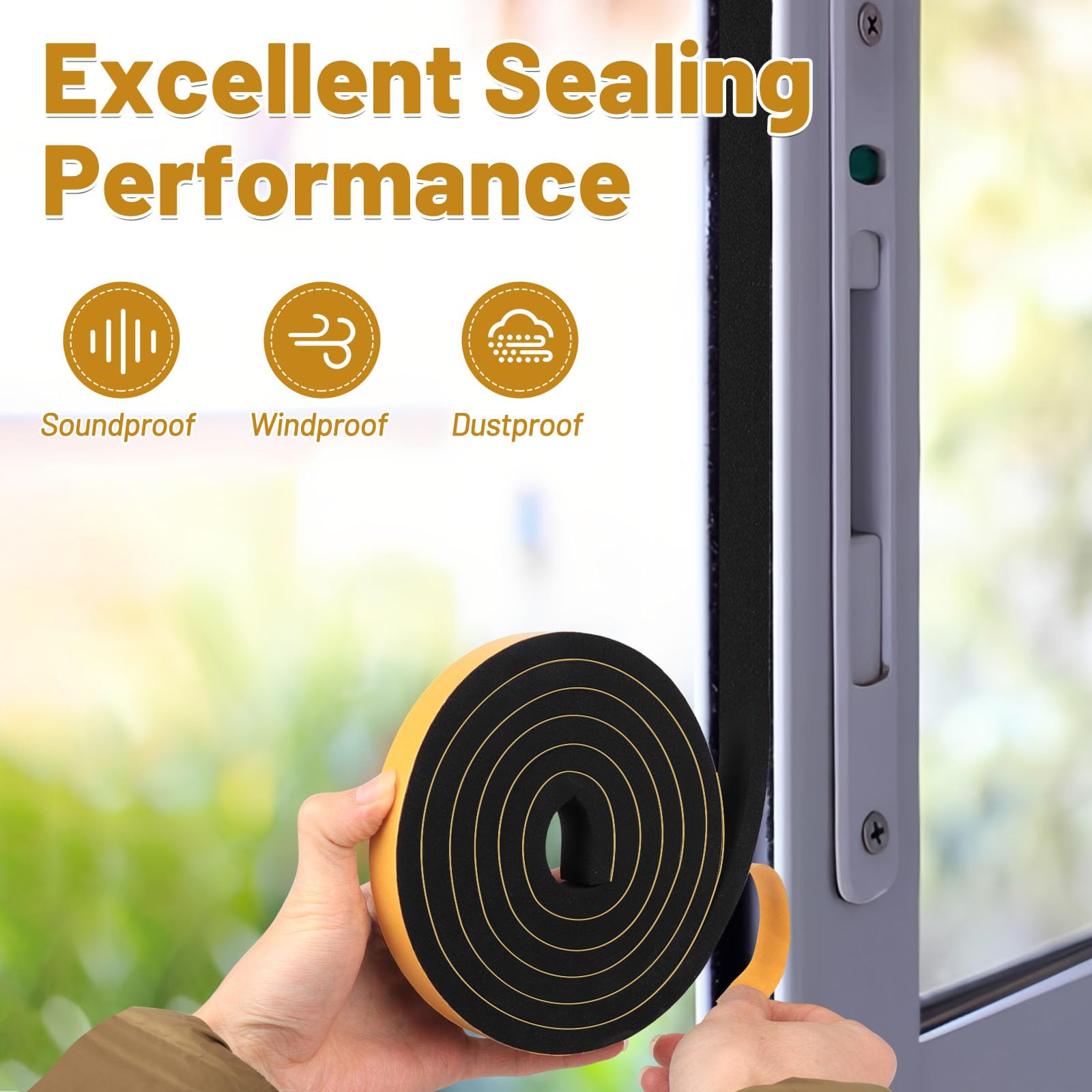 Weather Stripping Soundproof 1 (49.5 Foot)