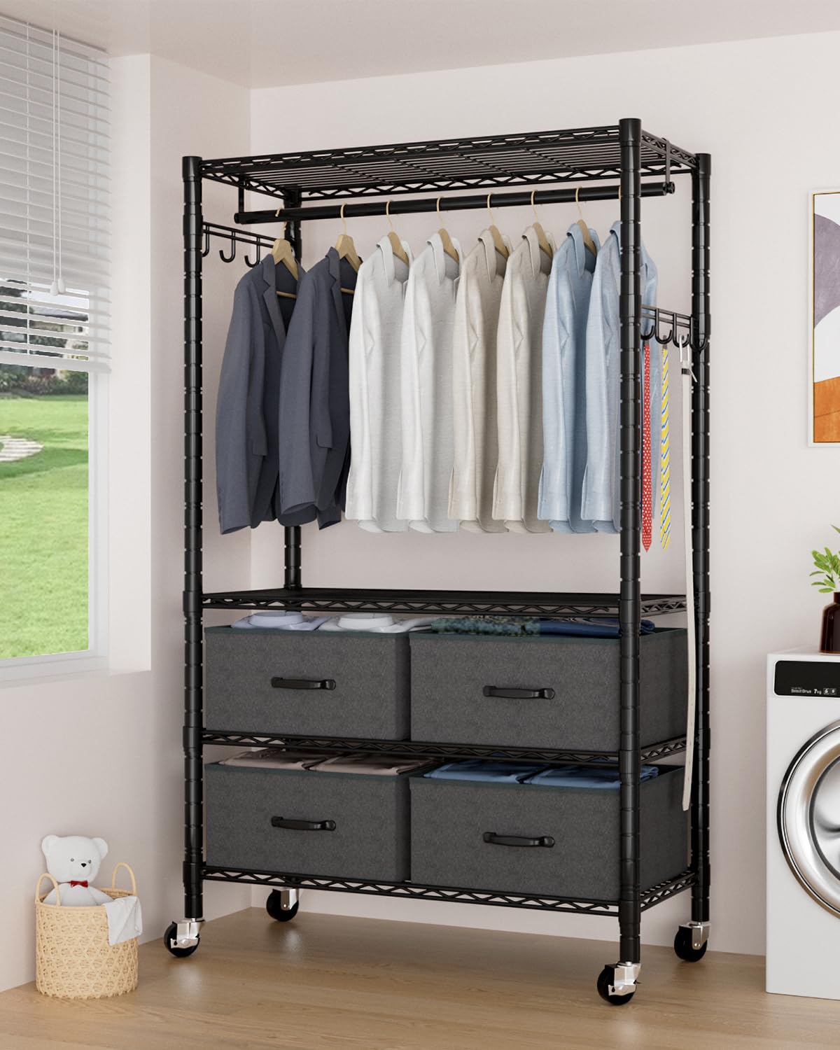 Clothes Rack Heavy Duty Clothing Rack for Hanging Clothes