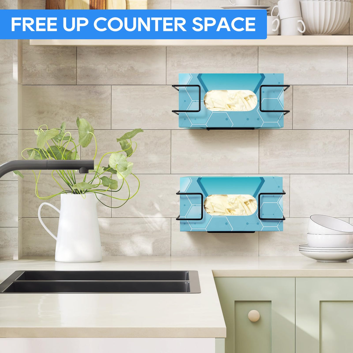 Glove Box Holder Wall Mount Dispenser