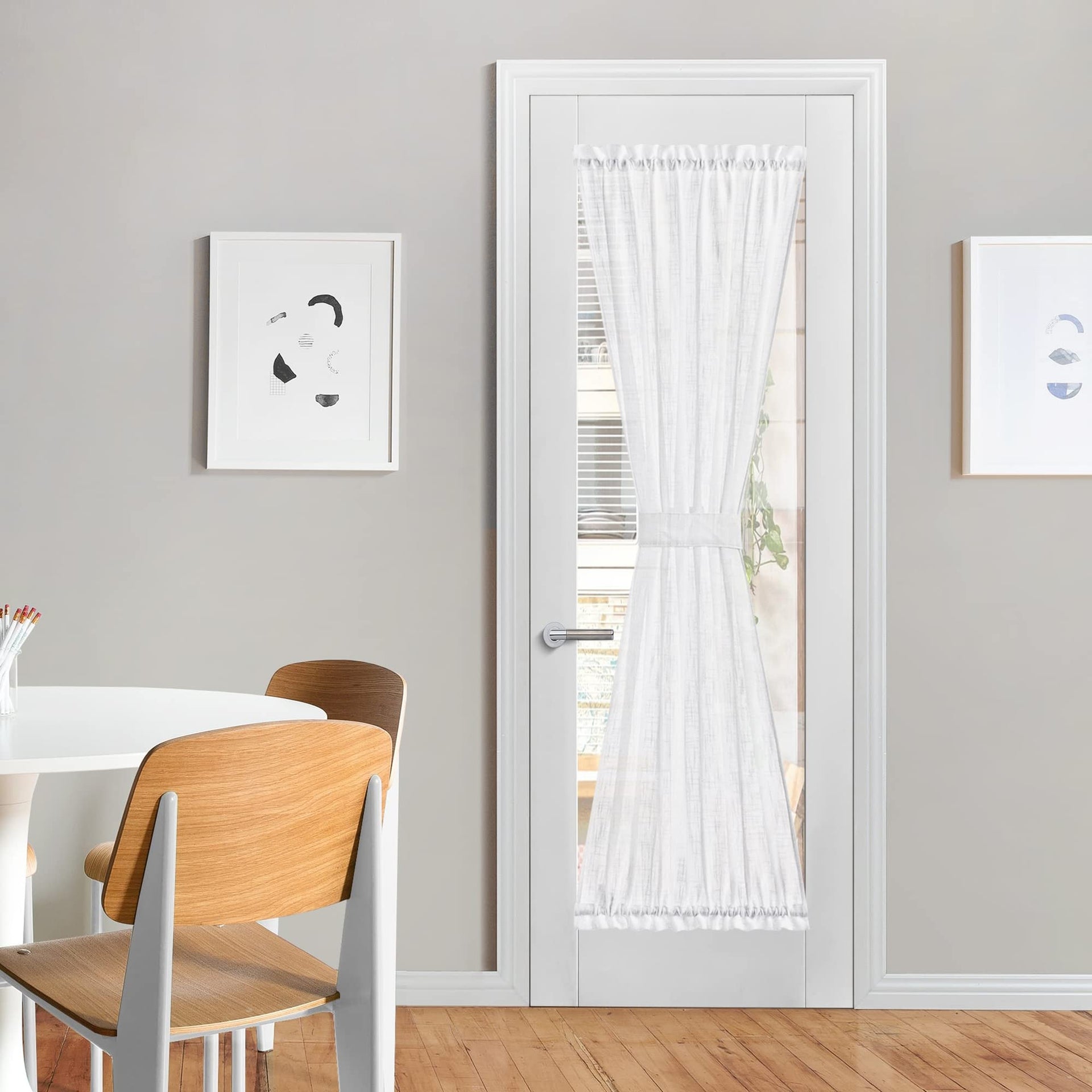 Sheer French Door Curtain