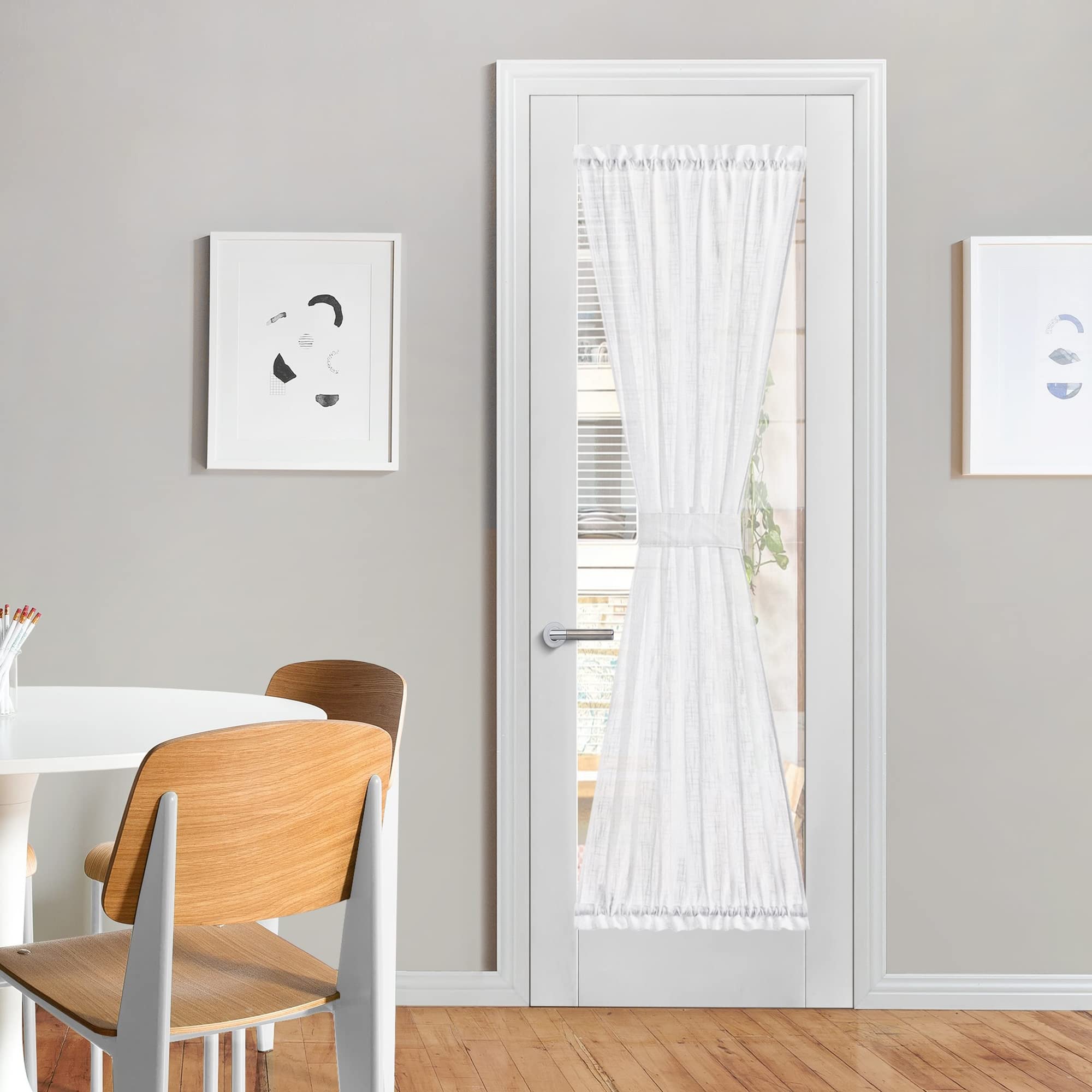 Sheer French Door Curtain