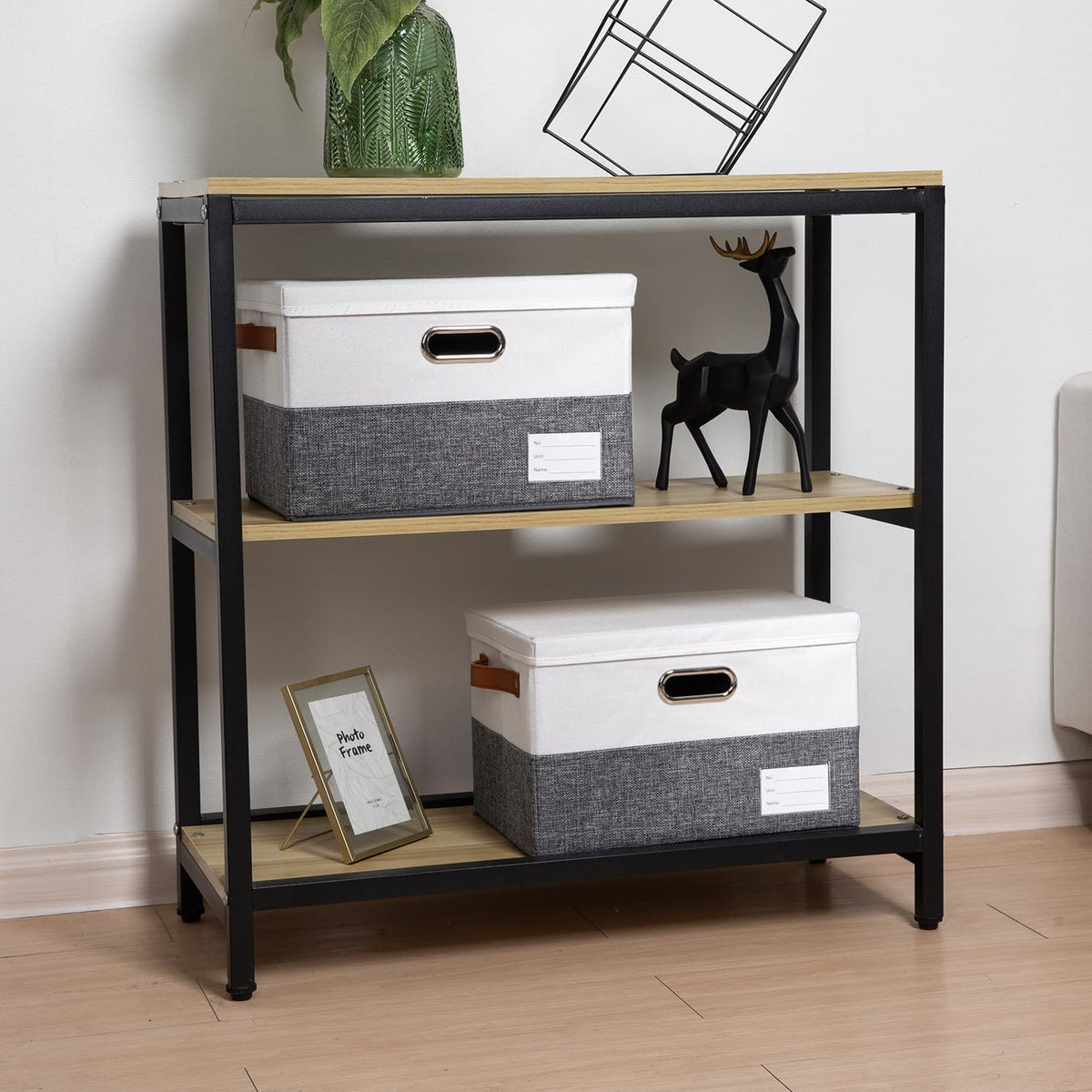 Foldable Storage Bins with Lids [3 (3 Count)