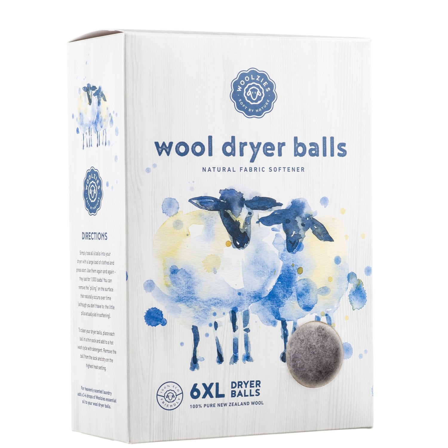 Wool Dryer Balls Organic (6 Count)